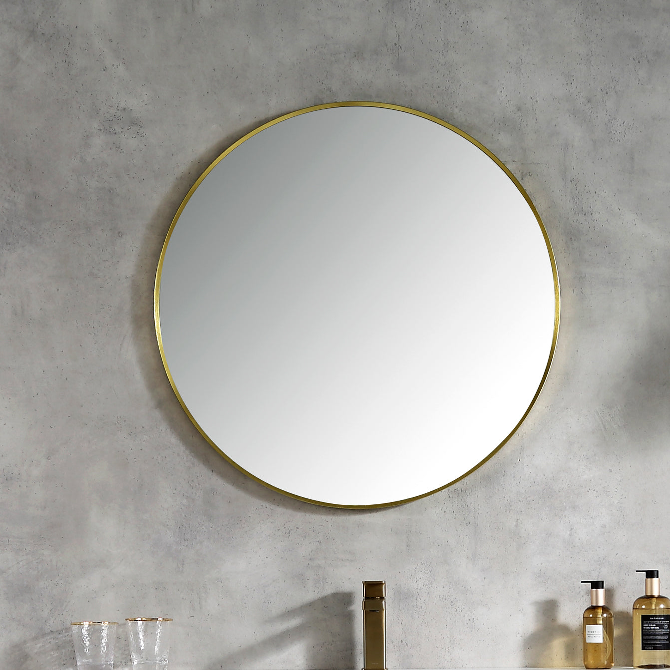 Round Soho Framed Mirror 30"