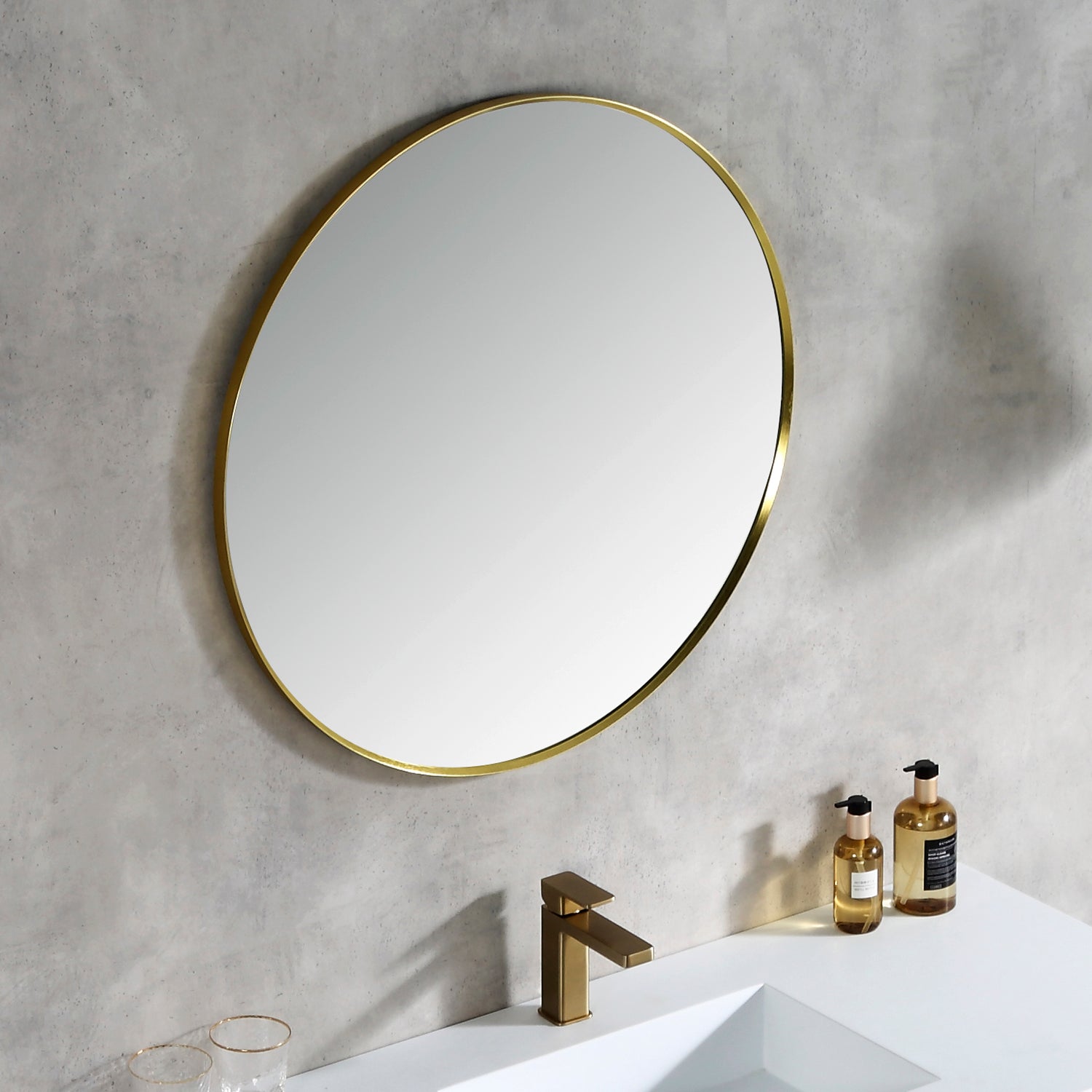 Round Soho Framed Mirror 30"