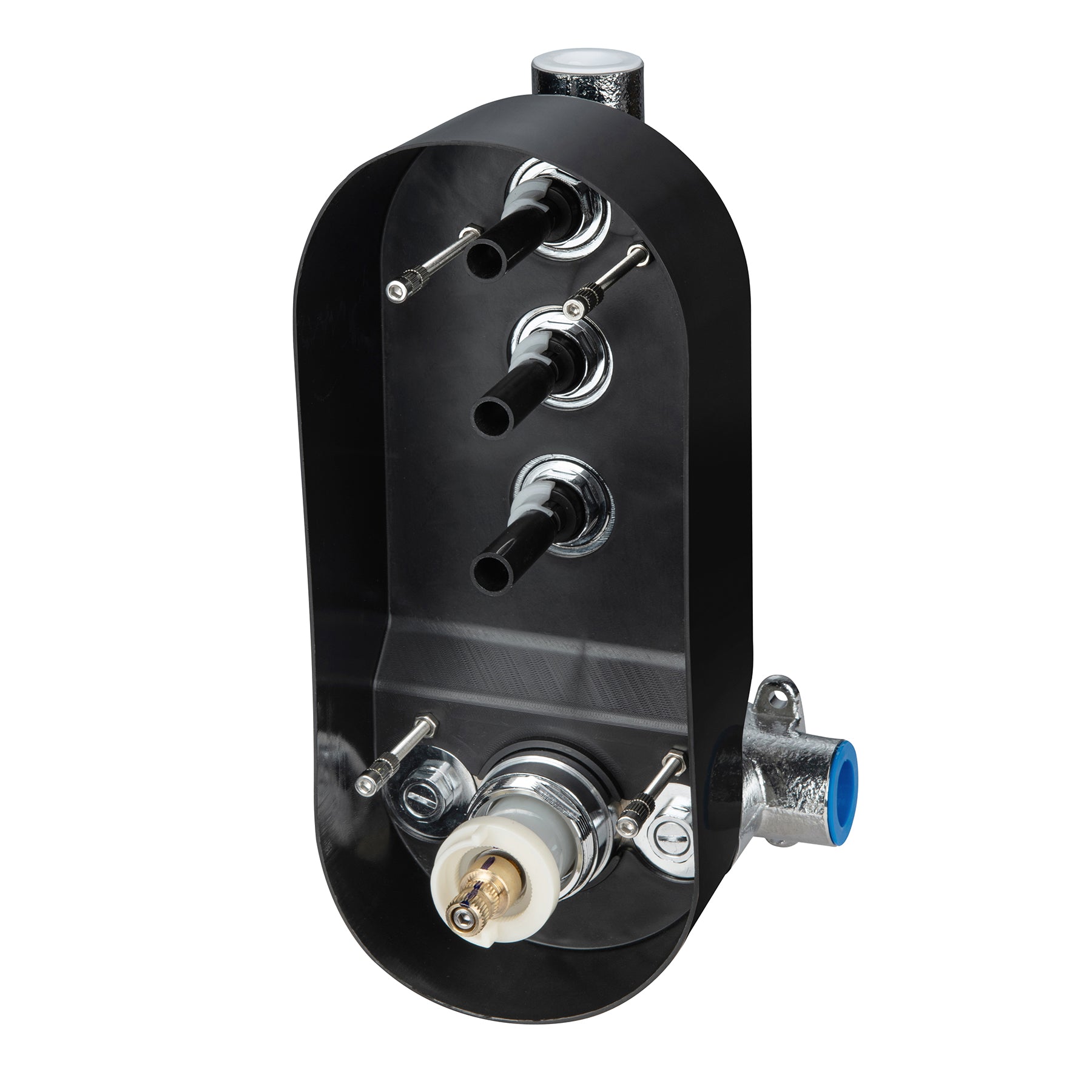 Three-Way Push Thermostatic Valve & Trim Set
