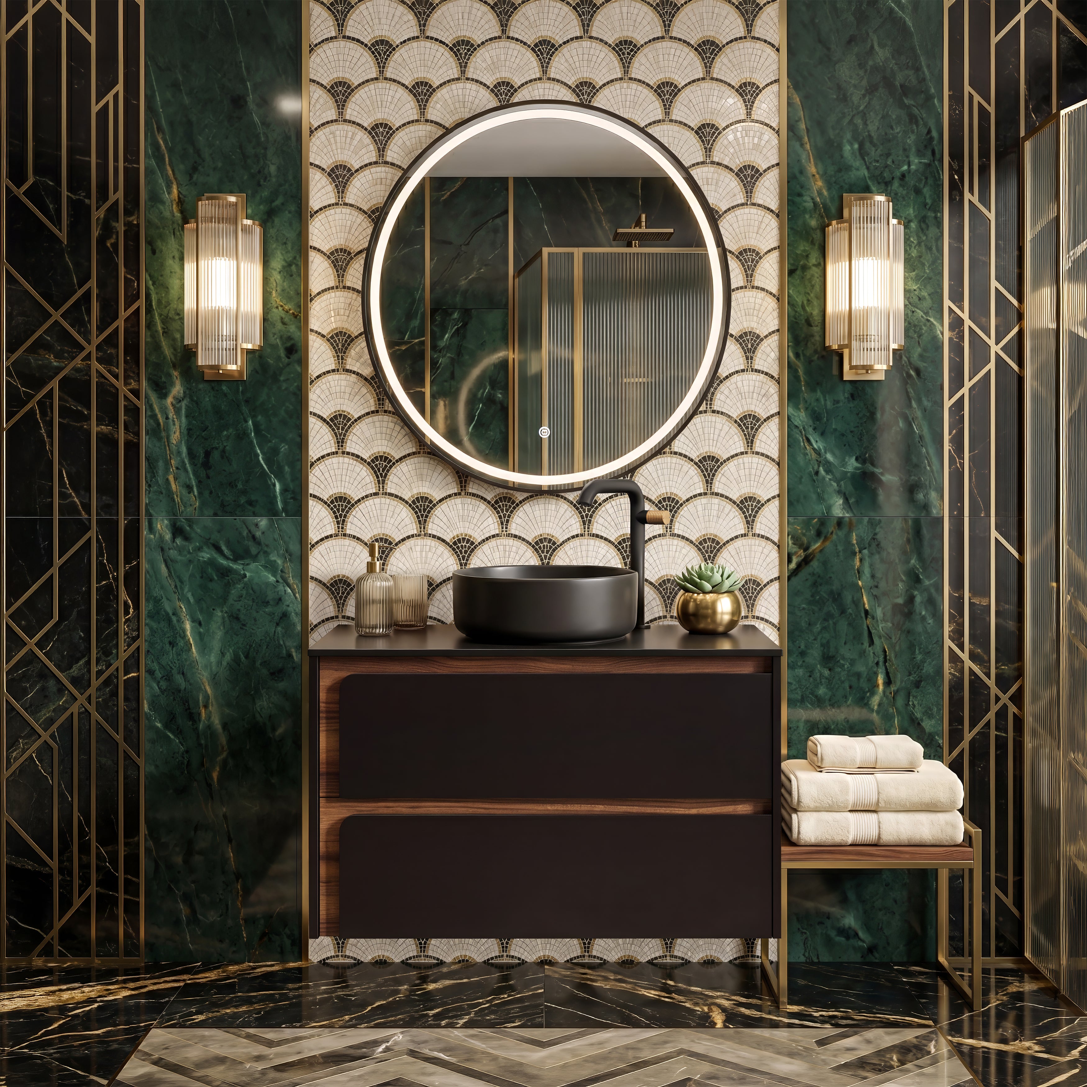 Indico 32" Vanity - Compatech Top & Vessel Sink