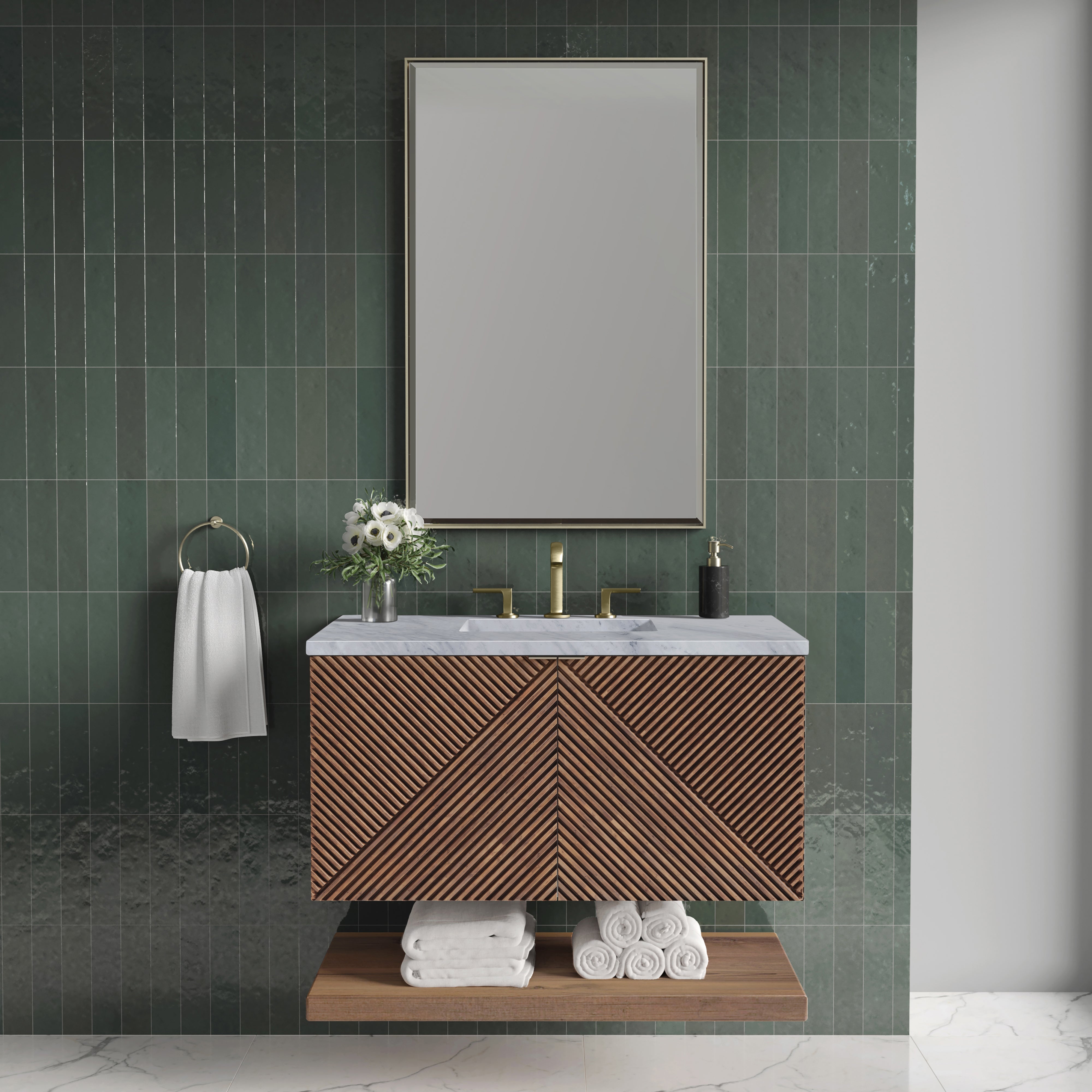Marcello 36" Single Vanity - 3cm Stone Top
