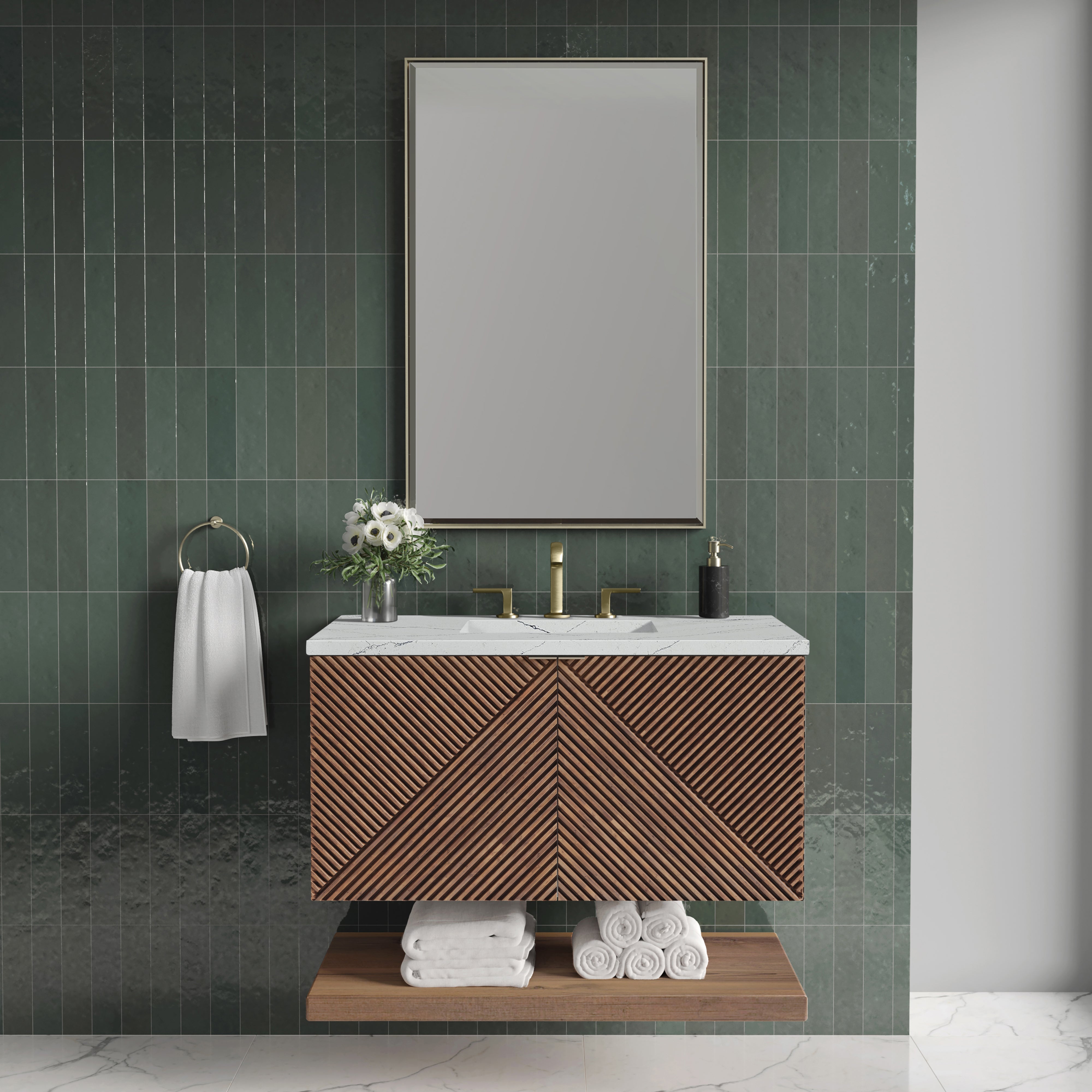 Marcello 36" Single Vanity - 3cm Stone Top