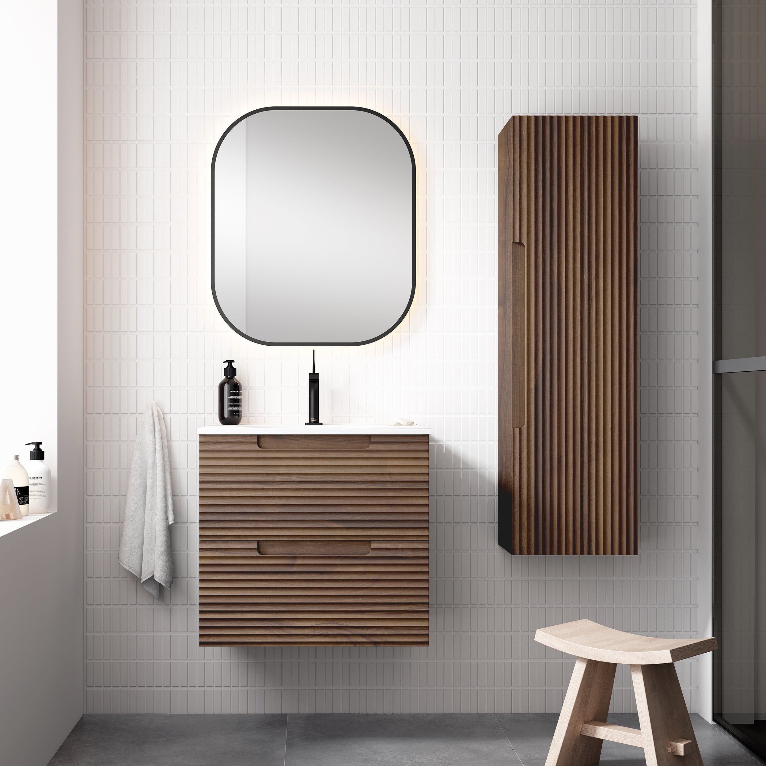 Kyoto 24" Vanity - Hasvik Mineral Basin