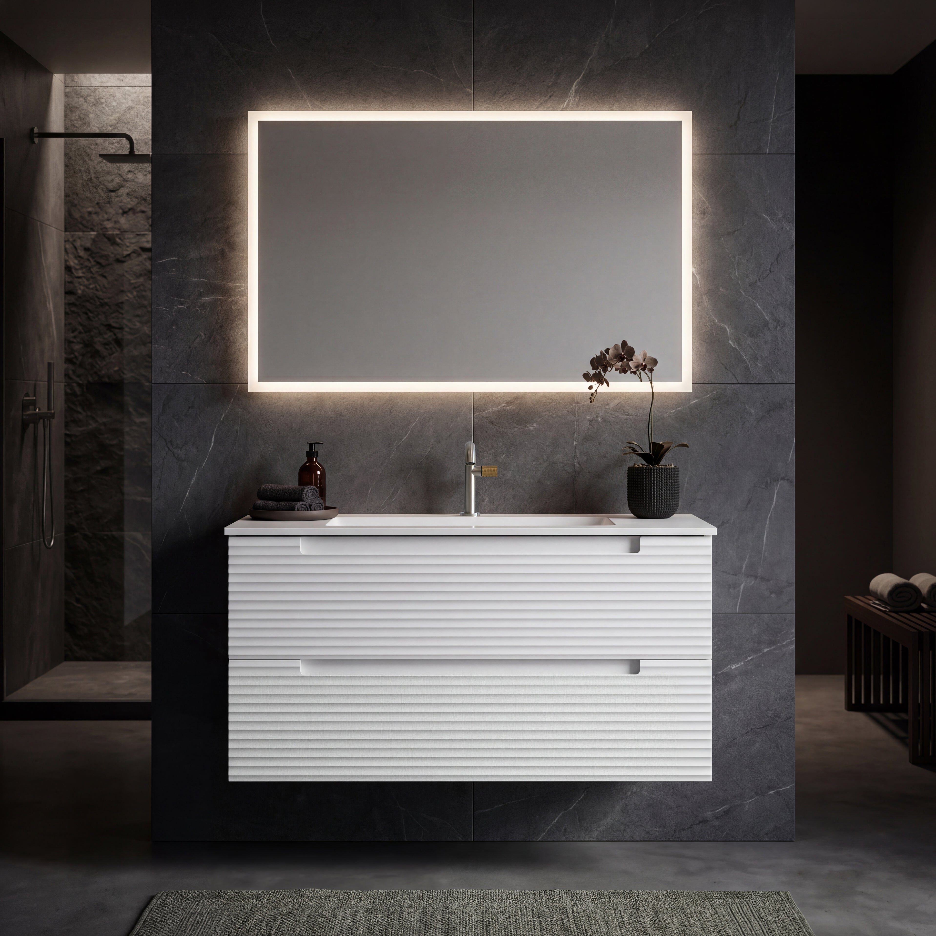 Kyoto 40" Vanity - Hasvik Mineral Basin