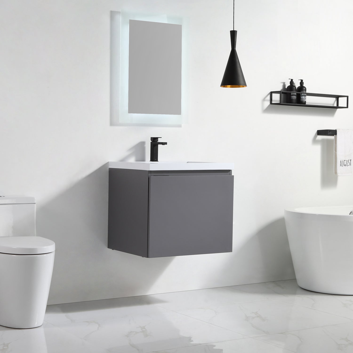 Logan 25" Vanity - Integrated Infinity Top