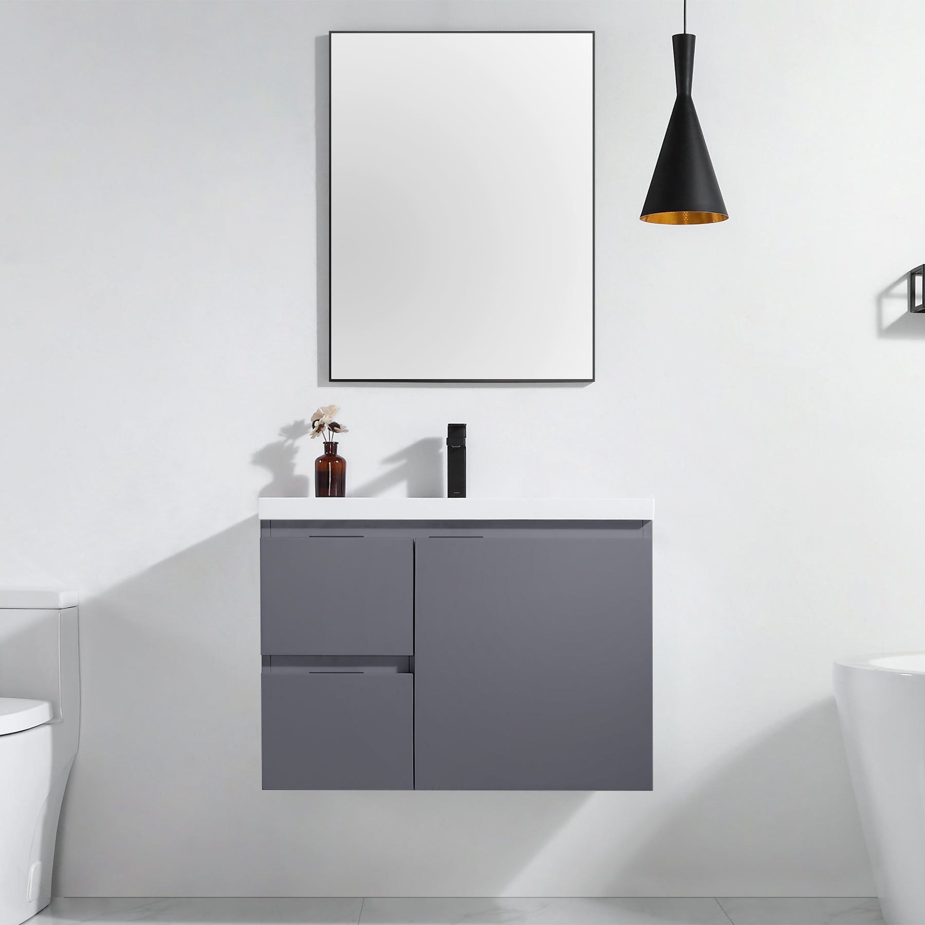 Vanity Logan 31 - Integrated Solid Surface - Infinity