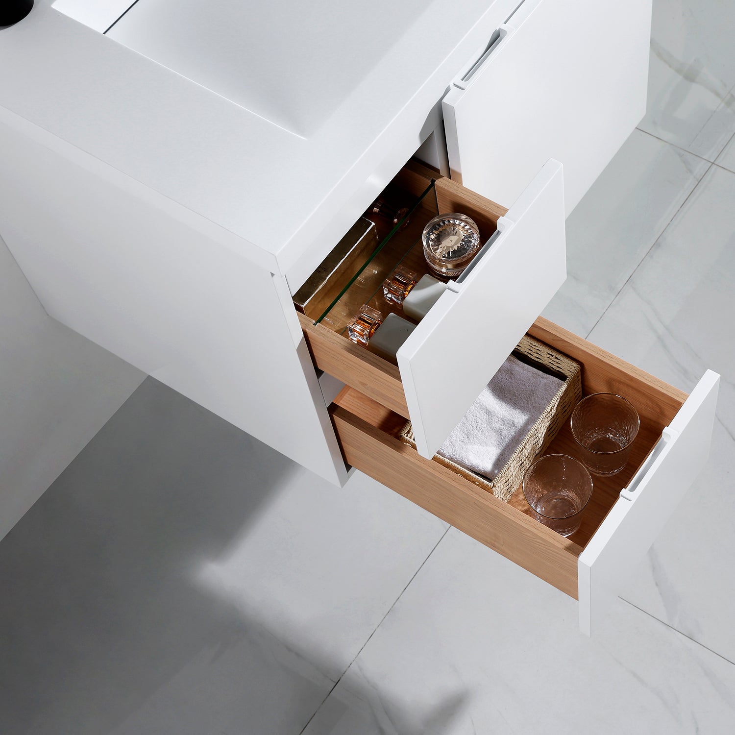 Vanity Logan 31 - Integrated Solid Surface - Infinity