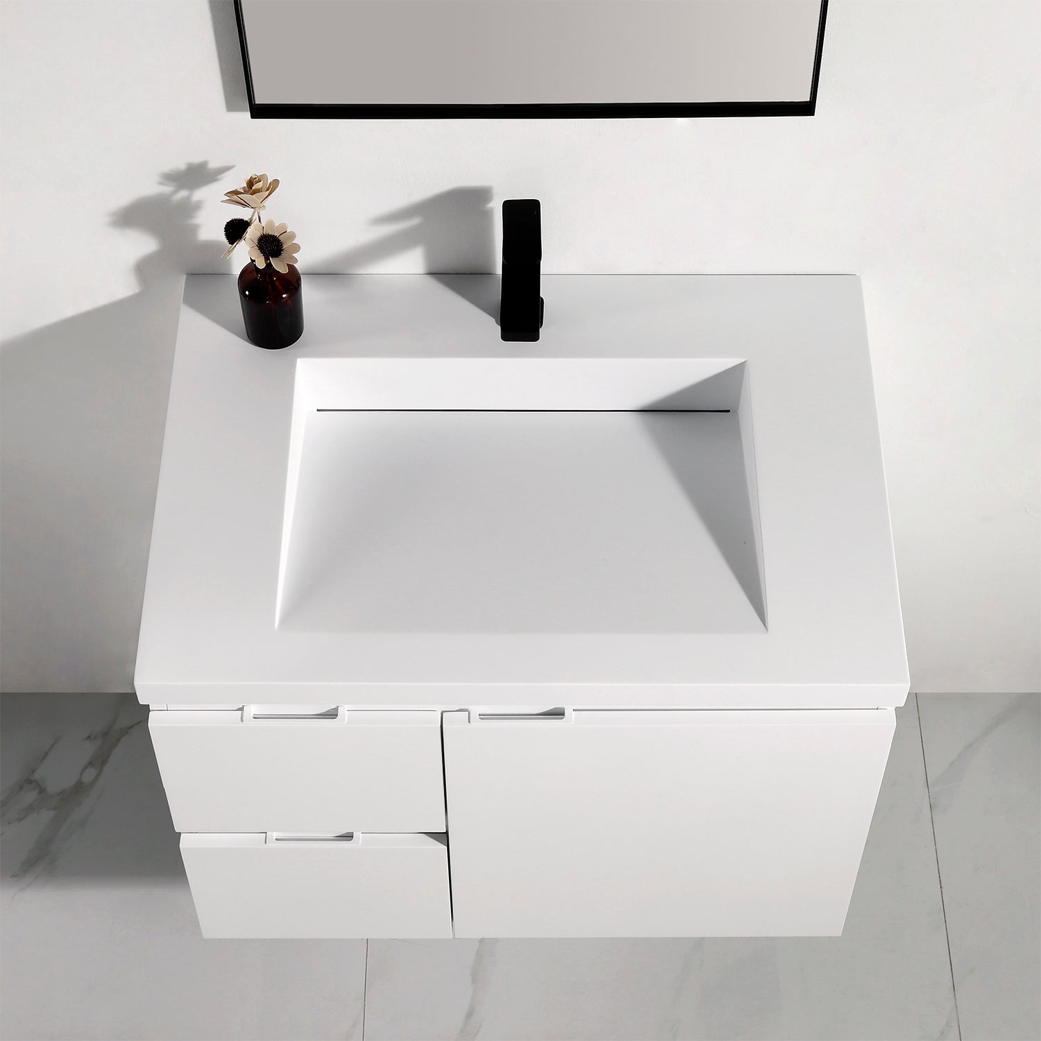 Vanity Logan 31 - Integrated Solid Surface - Infinity