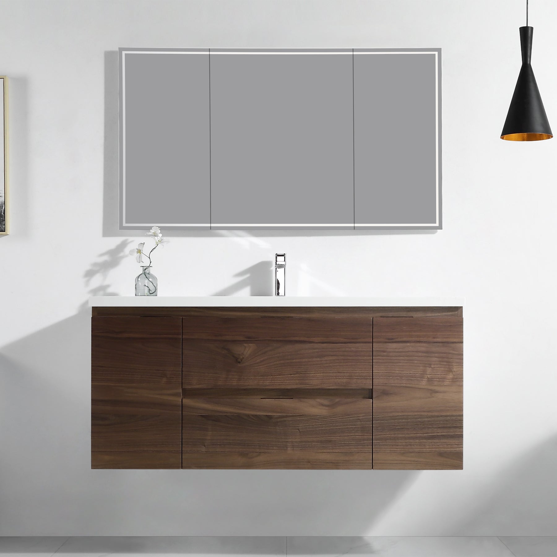Logan 49" Vanity - Integrated Rectangular Top