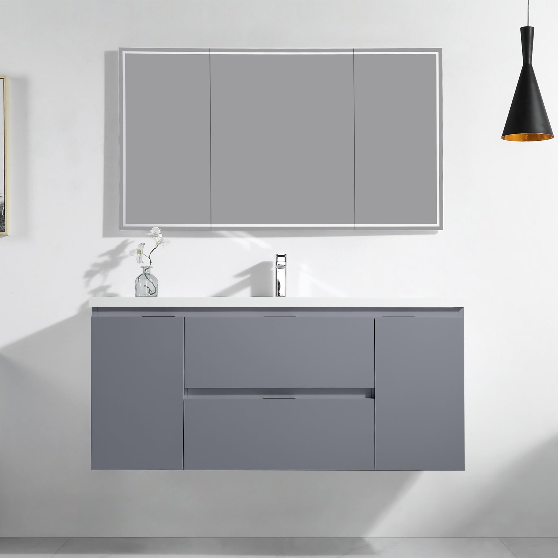 Logan 49" Vanity - Integrated Rectangular Top