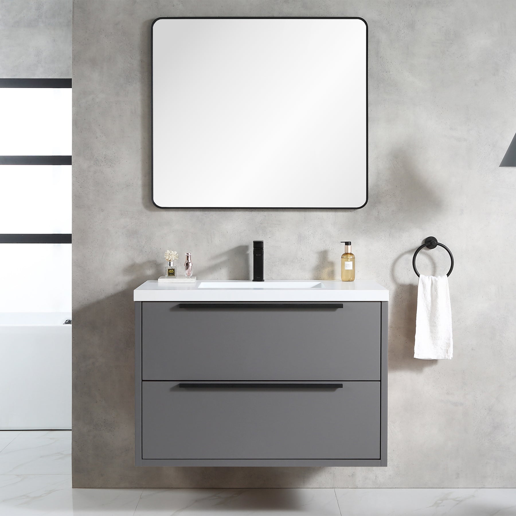 Parker 37" Vanity - Integrated Infinity Top