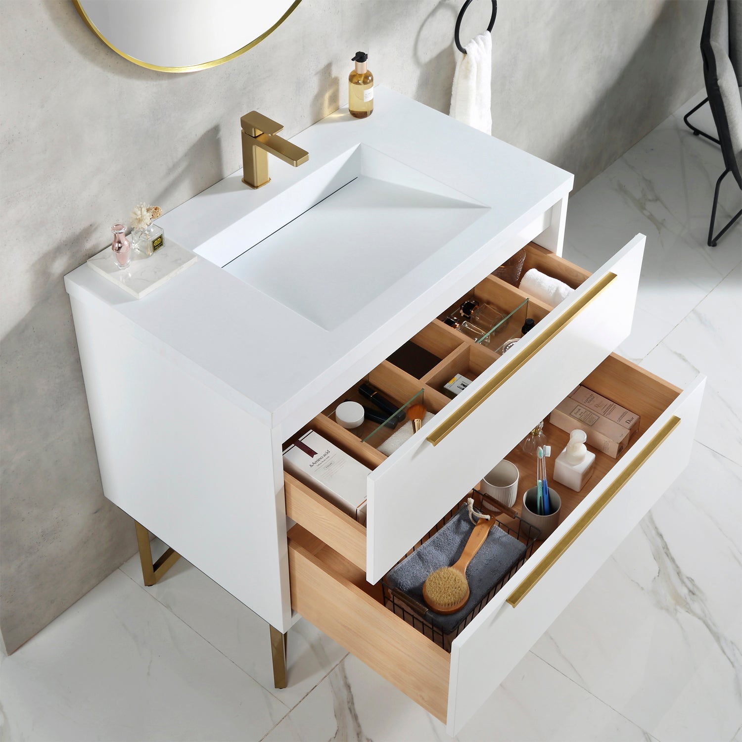 Parker 37" Vanity - Integrated Infinity Top