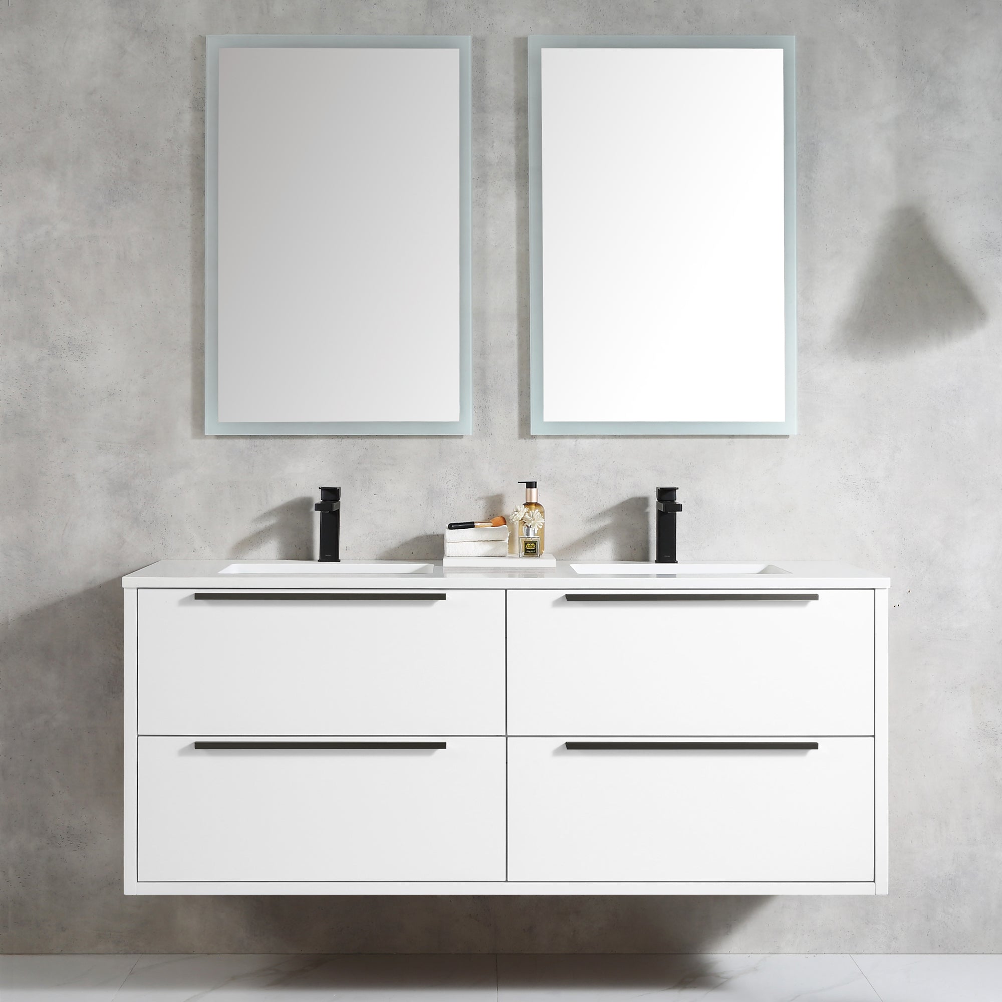 Parker 60" Double Vanity - 2cm Artificial Stone Top