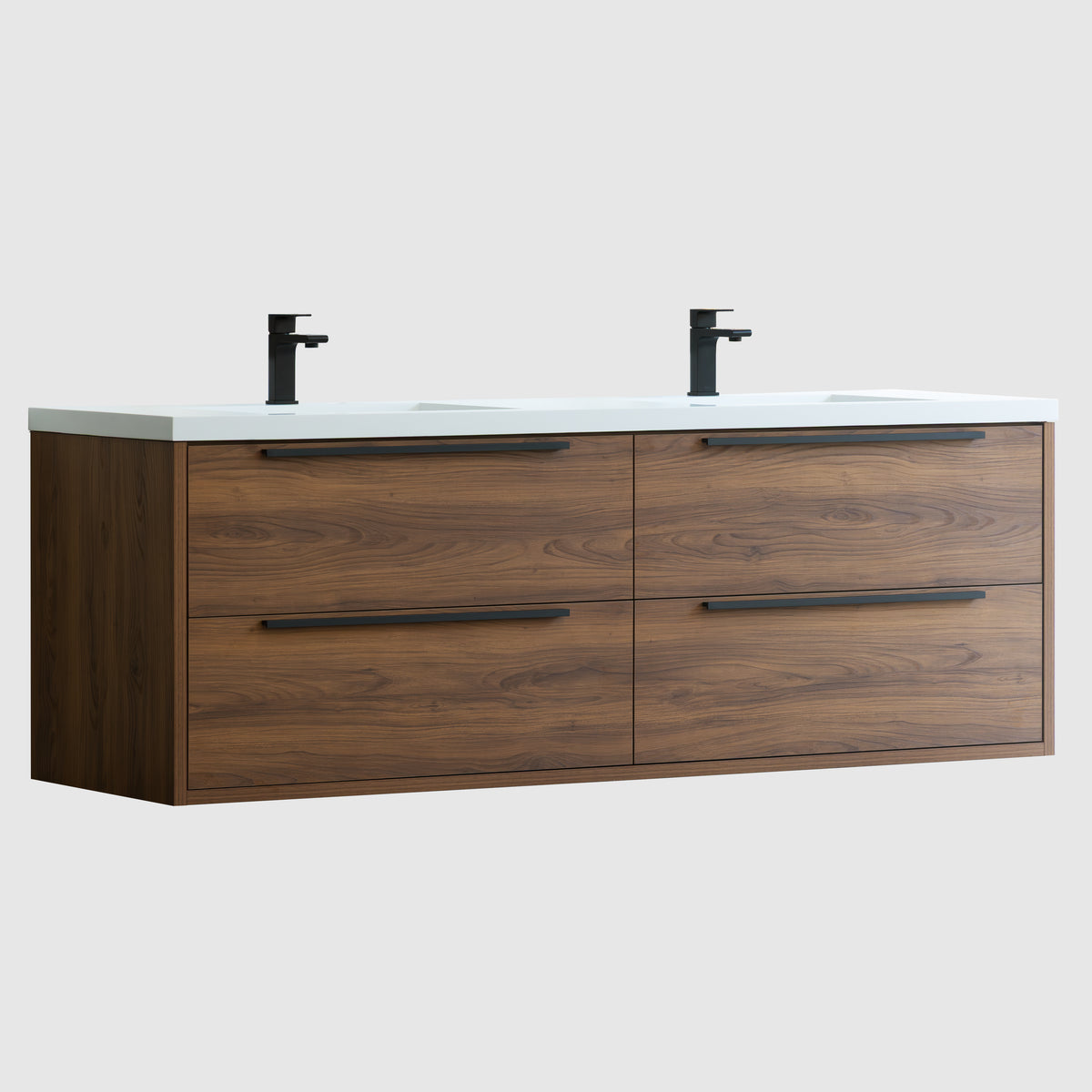 Parker 72" Double Vanity - Integrated Infinity Top
