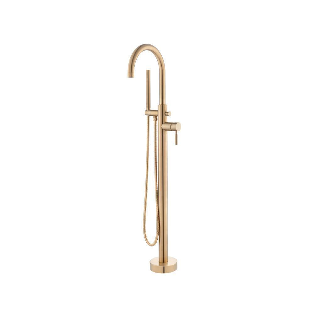 Serie 100™ - Freestanding Floor Mount Tub Filler With Hand Shower