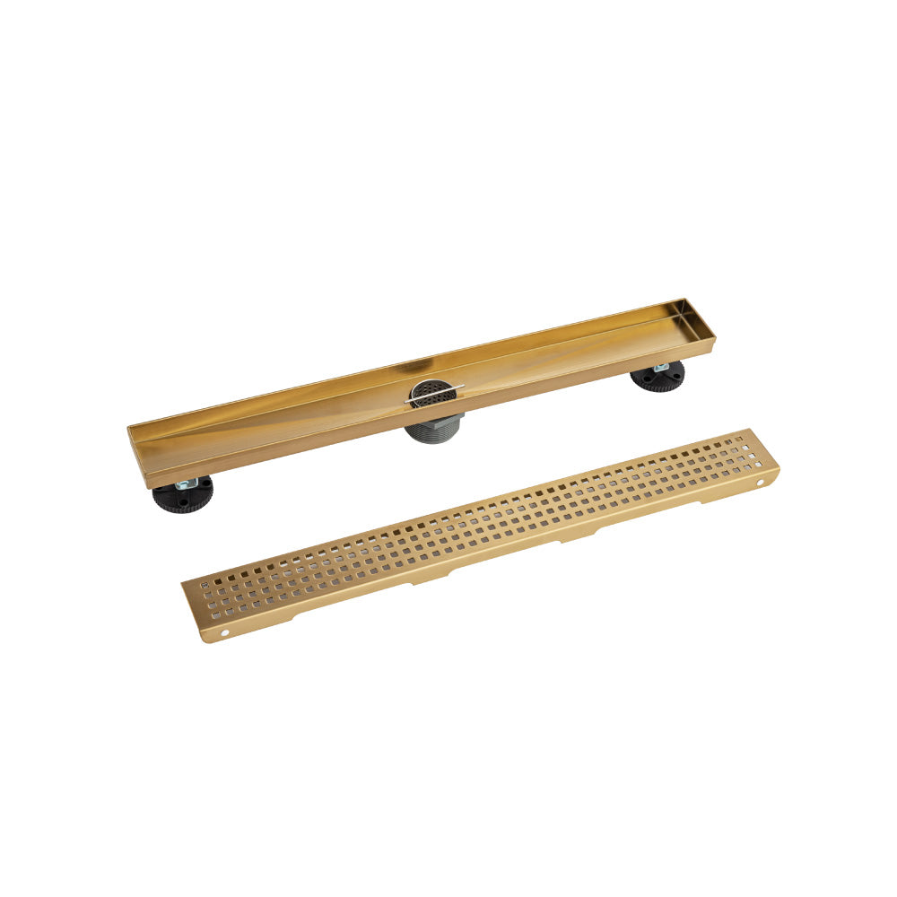 Flusso 24" Decorative Linear Drain with 2" Outlet
