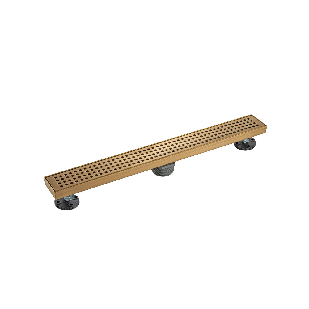 Flusso 24" Decorative Linear Drain with 2" Outlet