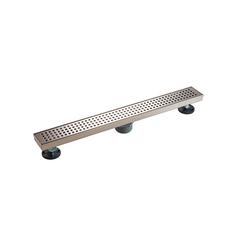 Flusso 24" Decorative Linear Drain with 2" Outlet