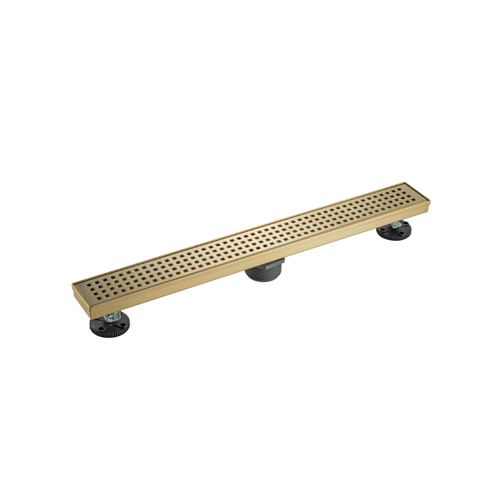 Flusso 24" Decorative Linear Drain with 2" Outlet