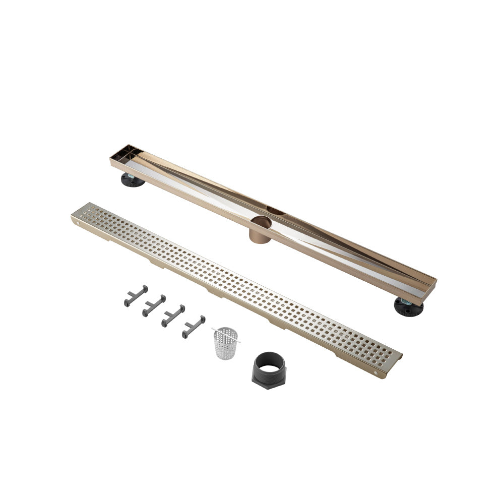 Flusso 32" Decorative Linear Drain with 2" Outlet