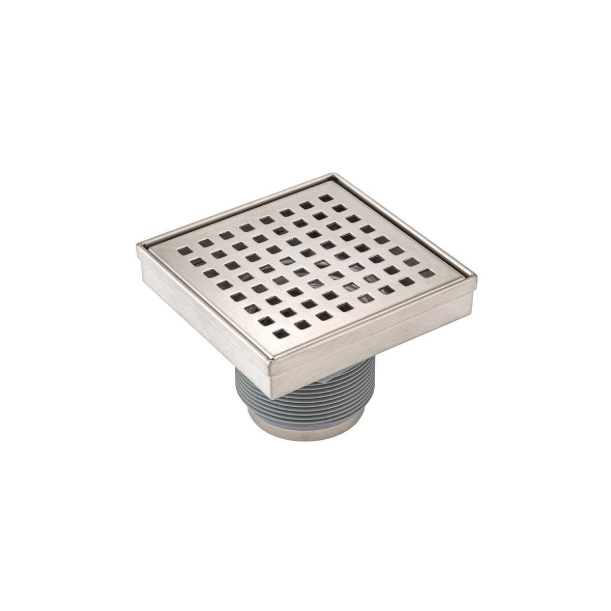 Flusso 4" Square Decorative Floor Drain with 2" Outlet