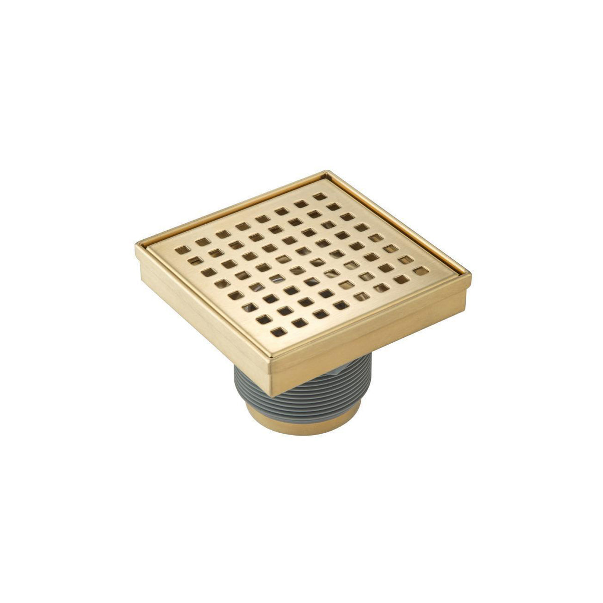 Flusso 4" Square Decorative Floor Drain with 2" Outlet