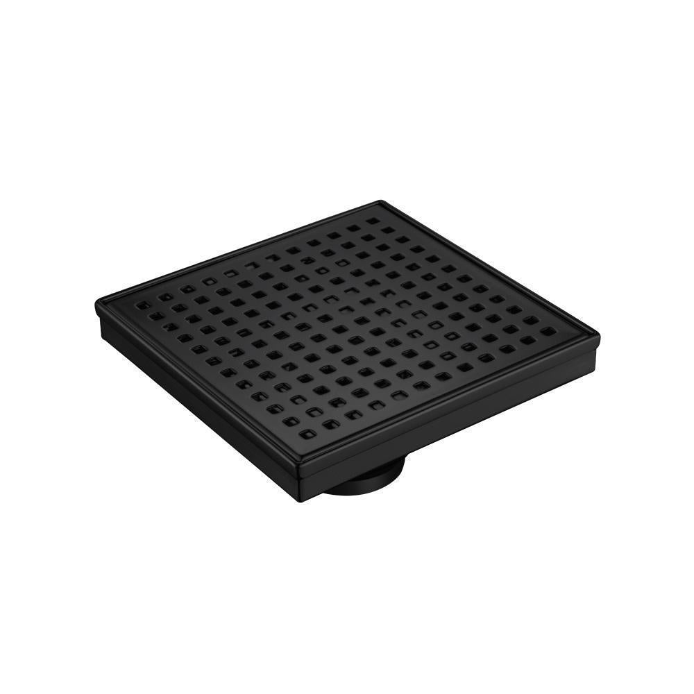 Flusso 6" Square Decorative Floor Drain with 2" Outlet