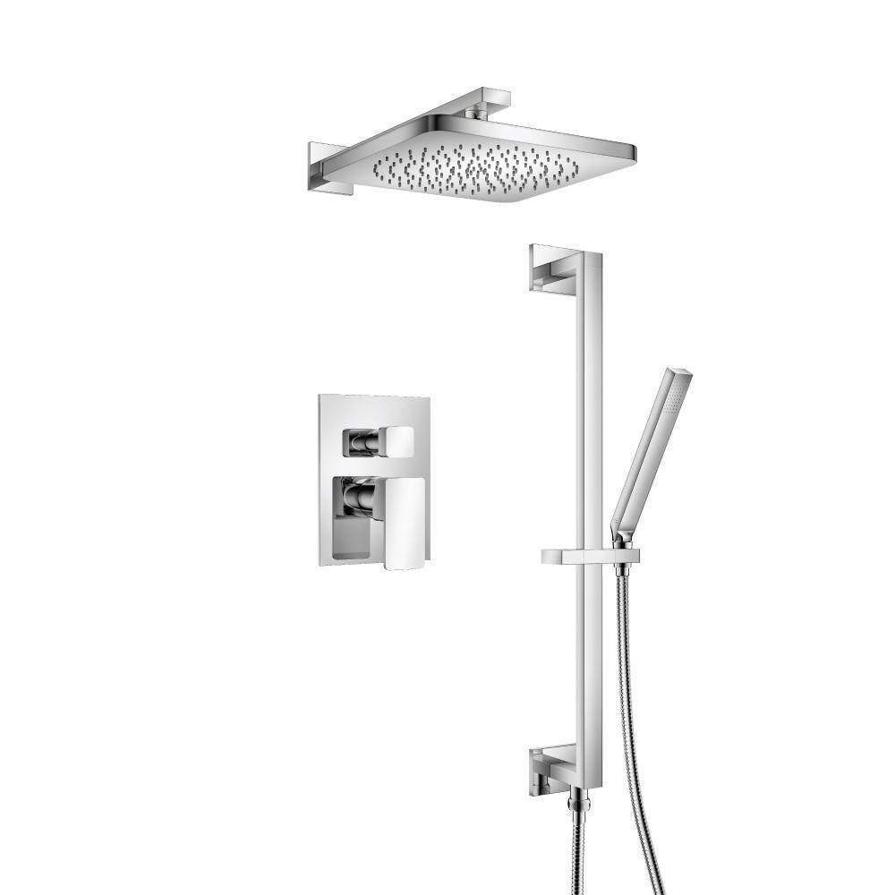 196.3450 - Two Output Shower Set - Shower Head, Hand Held And Slide Bar