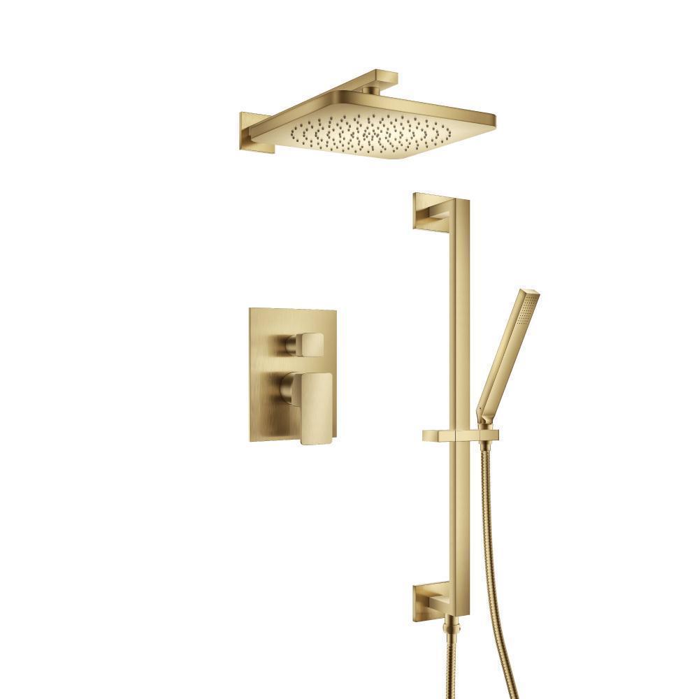 196.3450 - Two Output Shower Set - Shower Head, Hand Held And Slide Bar