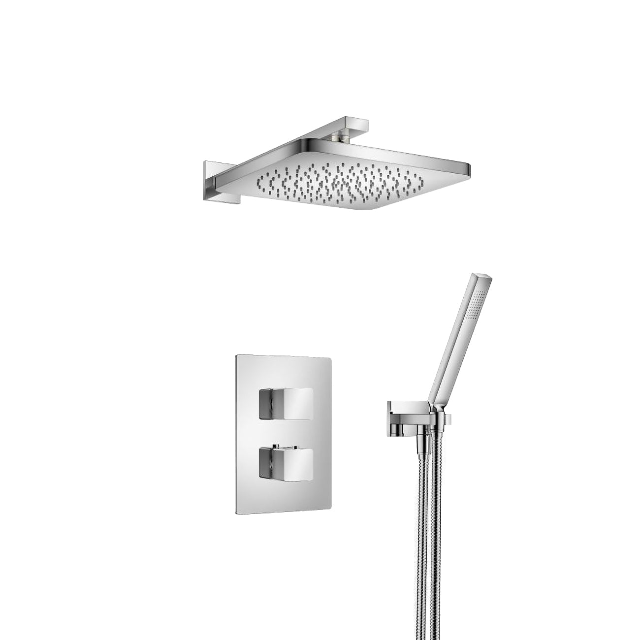 196.7050 - Two Output Shower Set - Shower Head And Hand Held