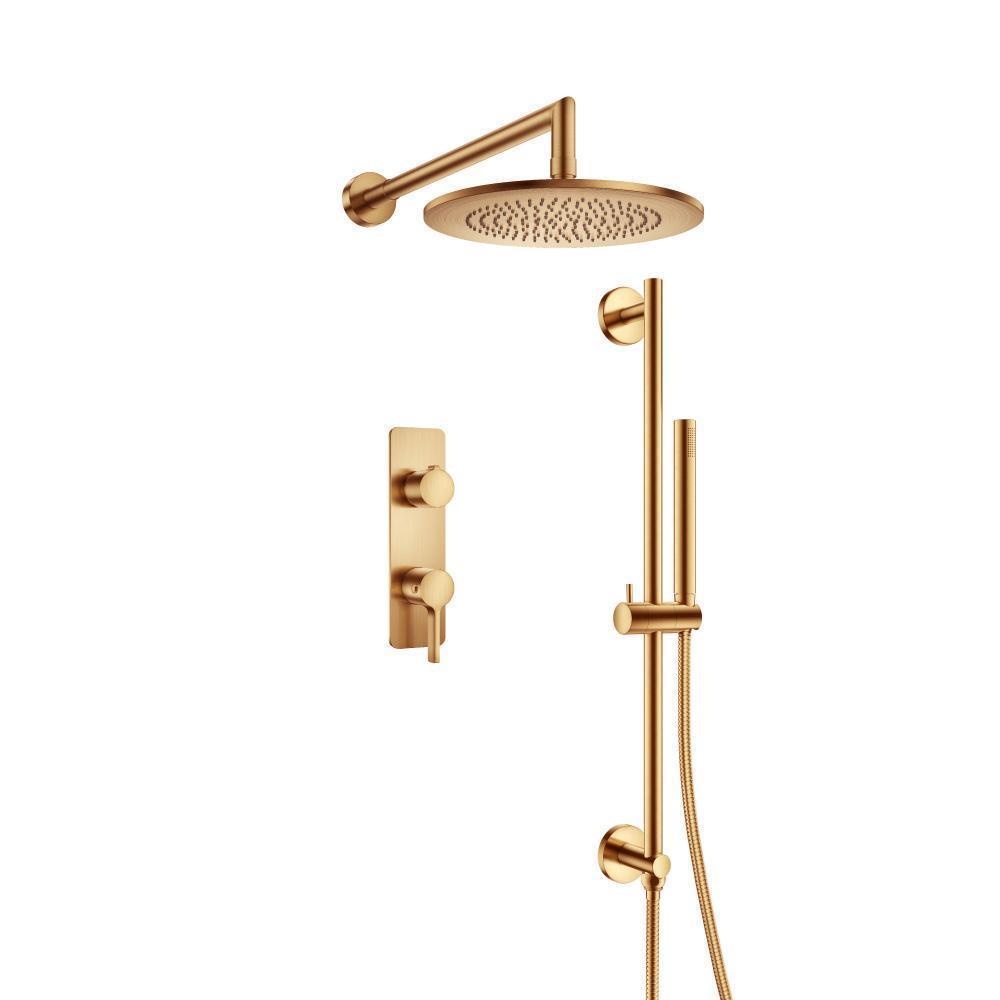260.7350 - Two Output Shower Set - Shower Head, Hand Held And Slide Bar