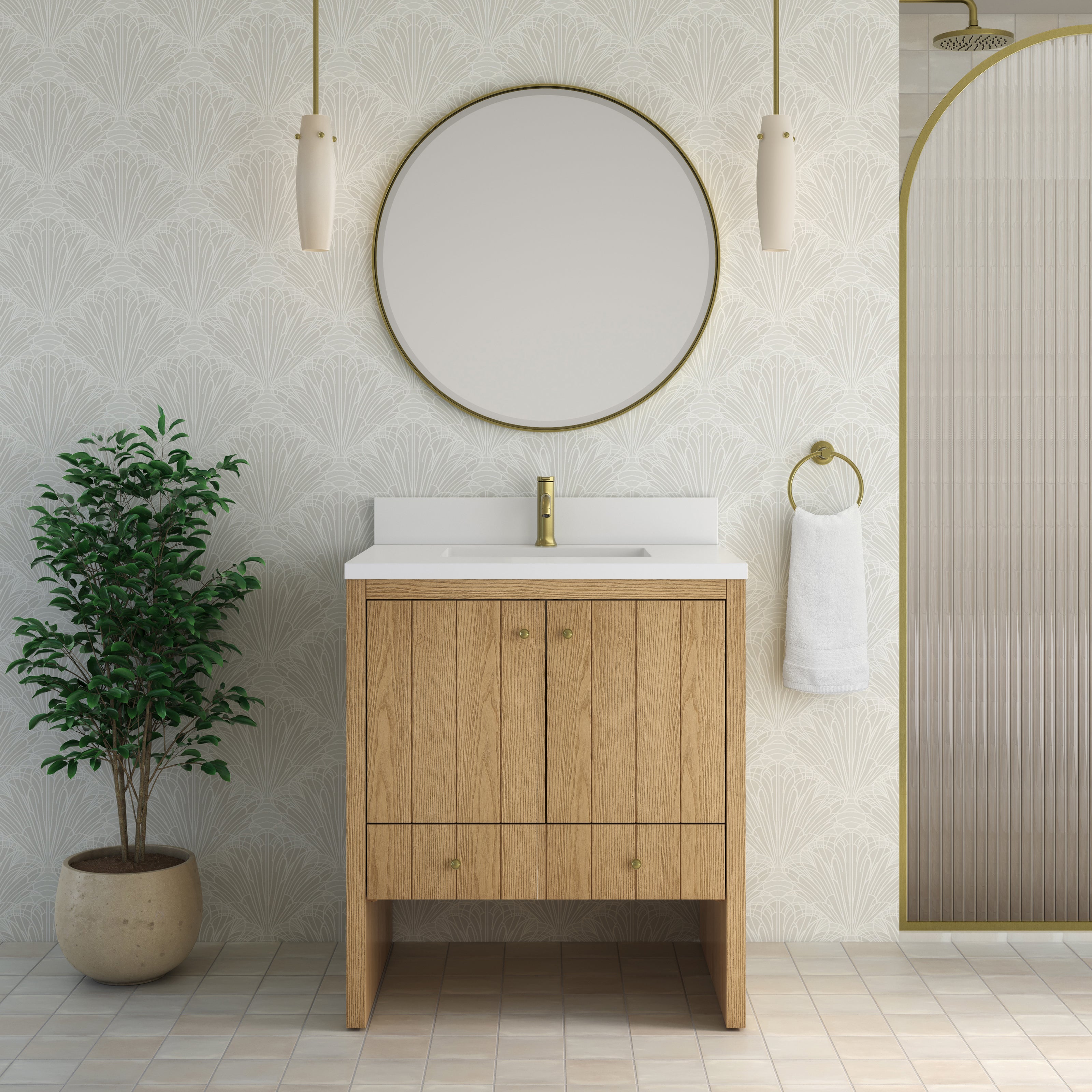 Hudson 30" Single Vanity - 3cm Stone Top