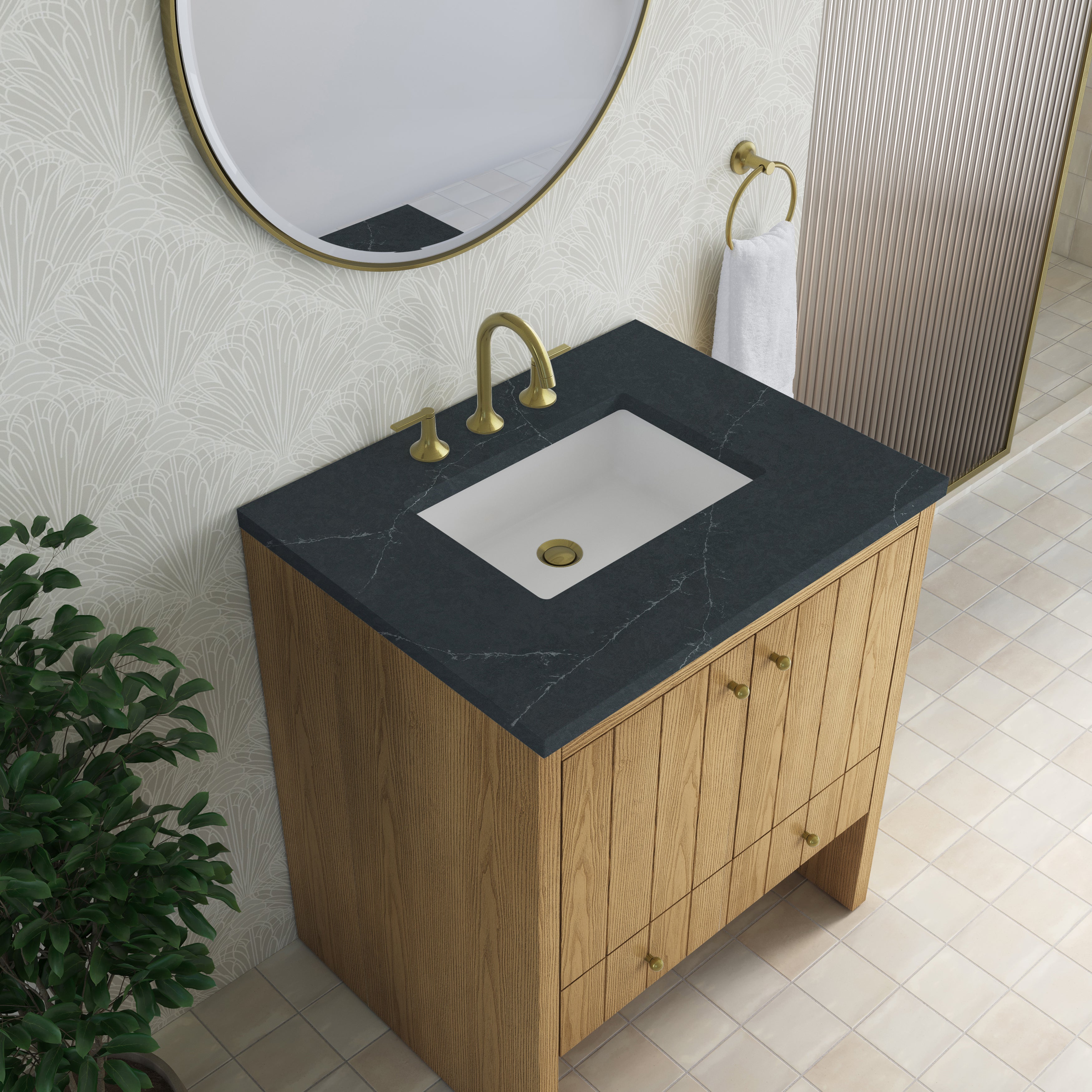 Hudson 30" Single Vanity - 3cm Stone Top