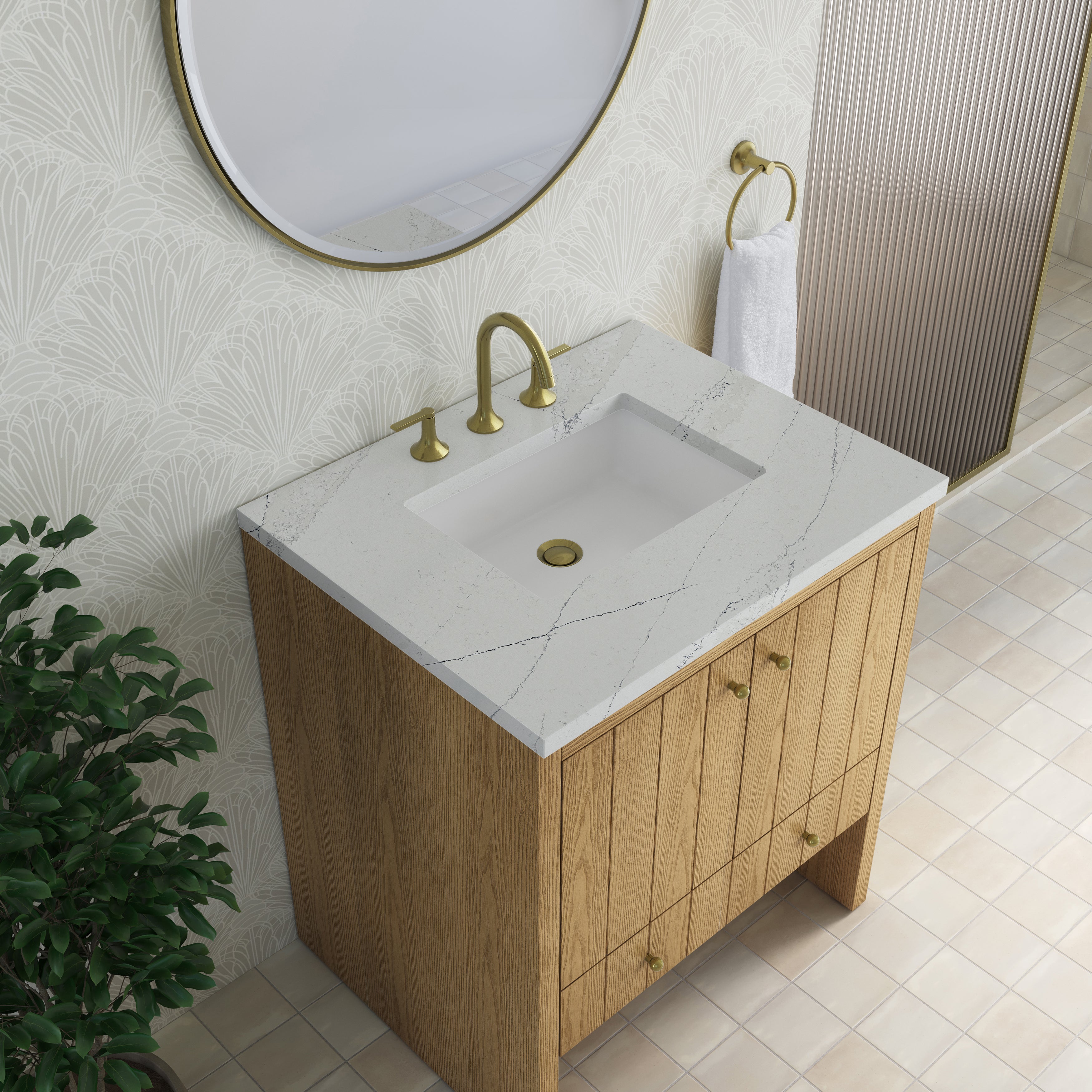 Hudson 30" Single Vanity - 3cm Stone Top