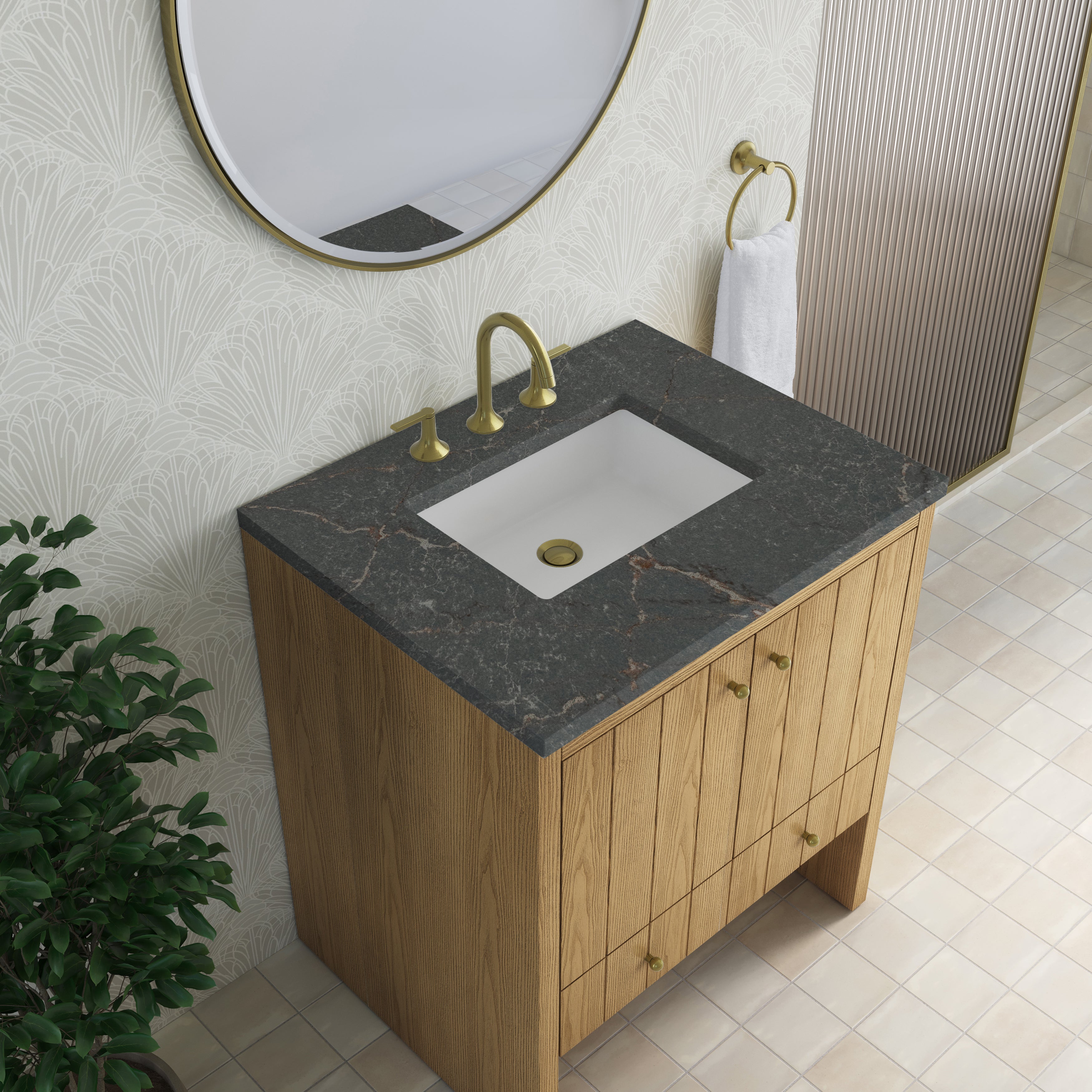 Hudson 30" Single Vanity - 3cm Stone Top