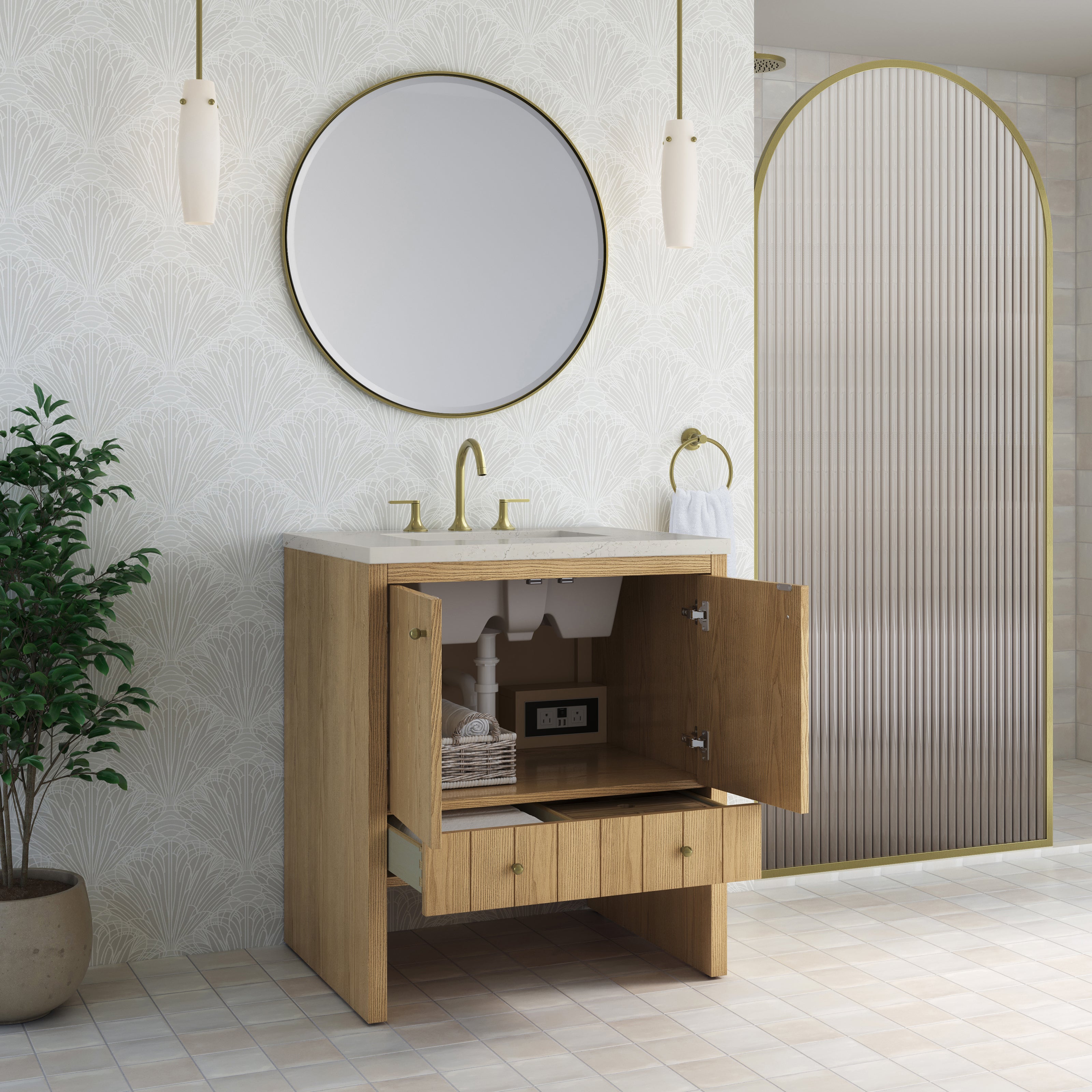 Hudson 30" Single Vanity - 3cm Stone Top