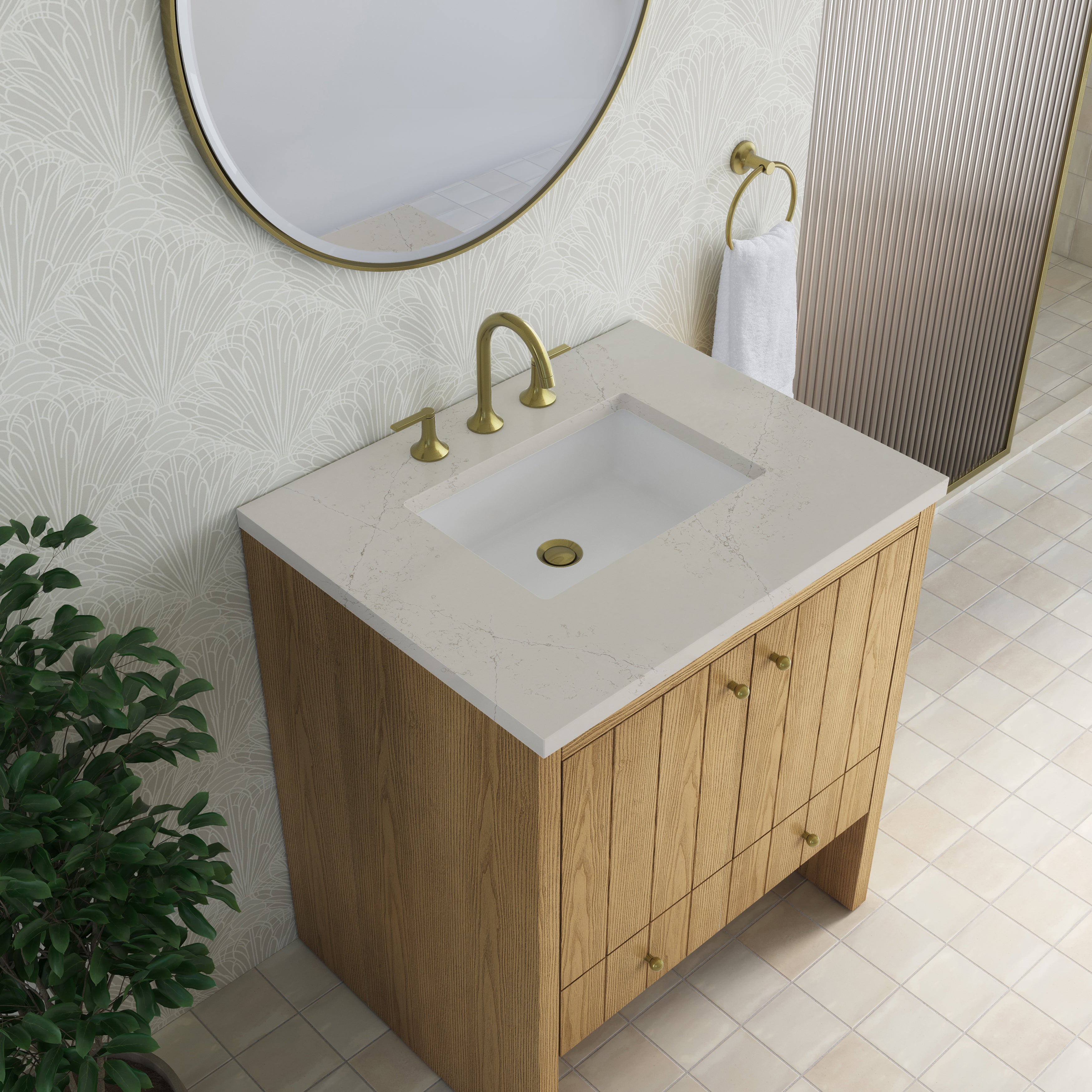 Hudson 30" Single Vanity - 3cm Stone Top