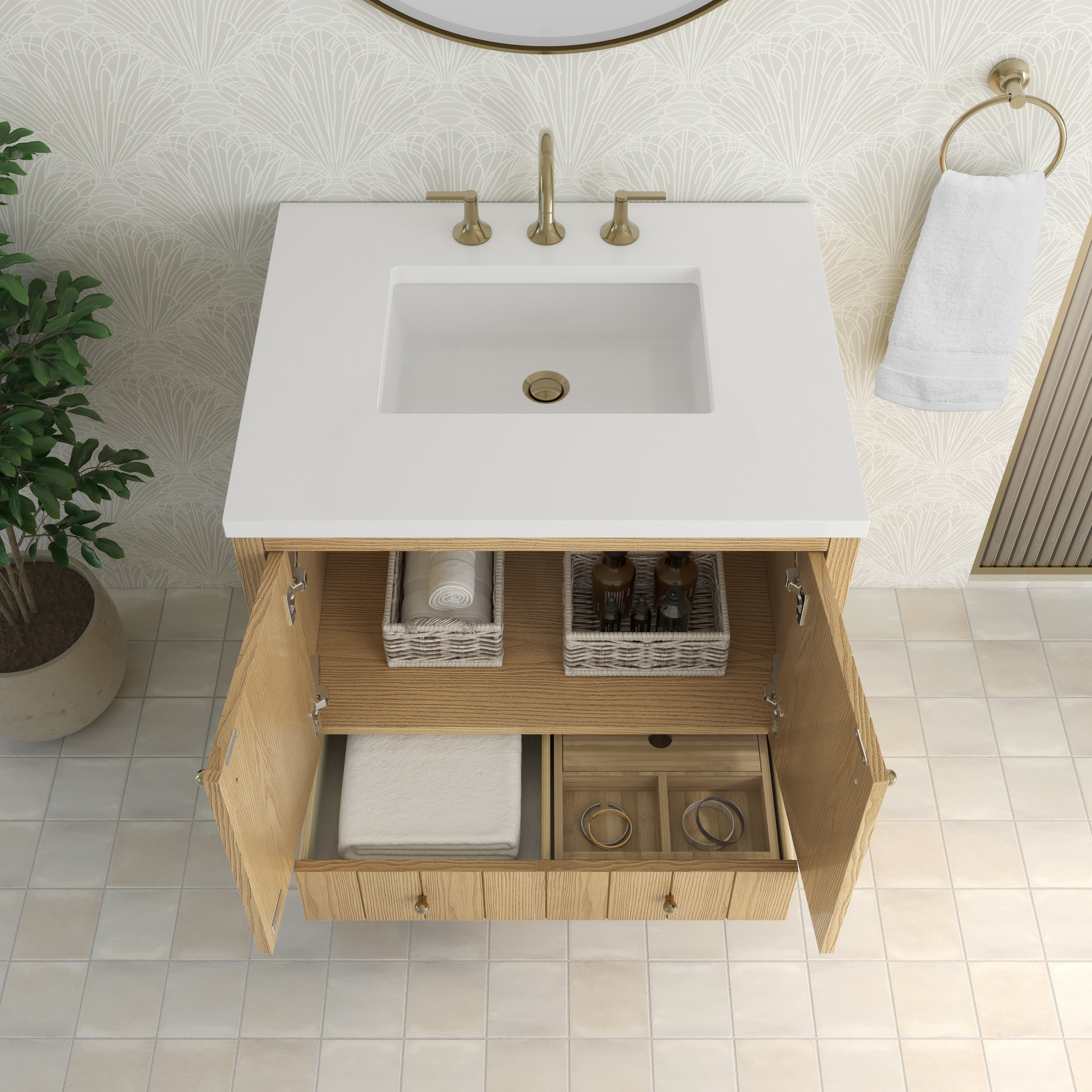 Hudson 30" Single Vanity - 3cm Stone Top