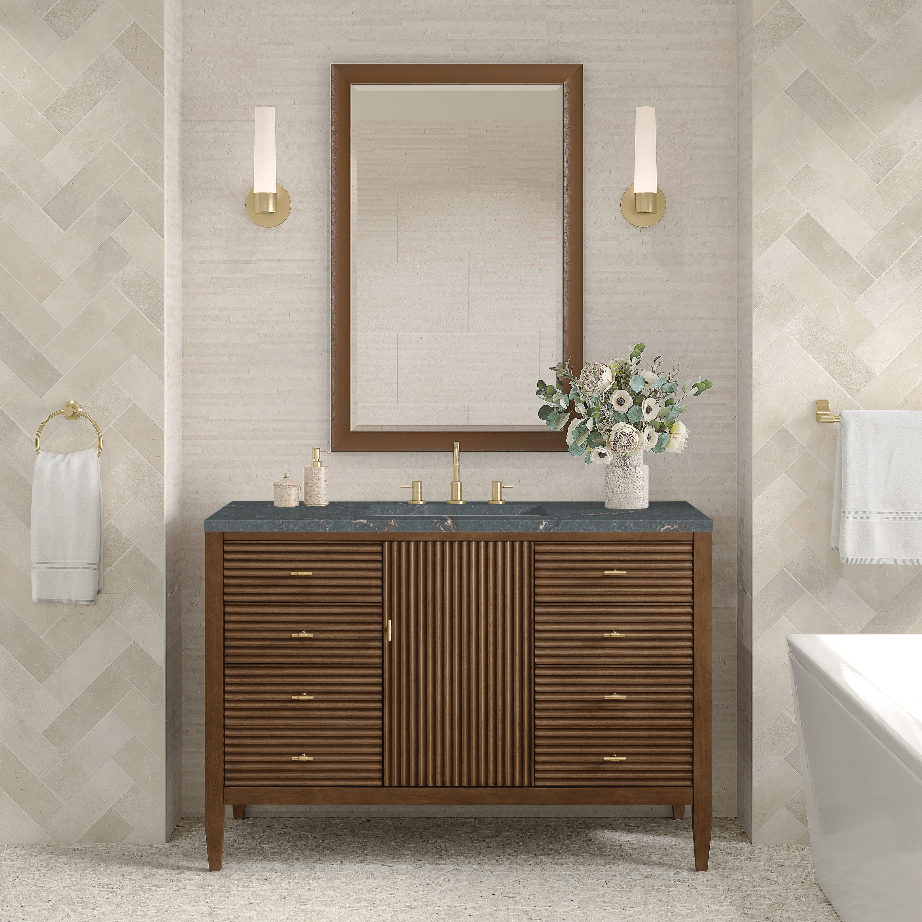 Myrrin 48" Single Vanity - 3cm Stone Top