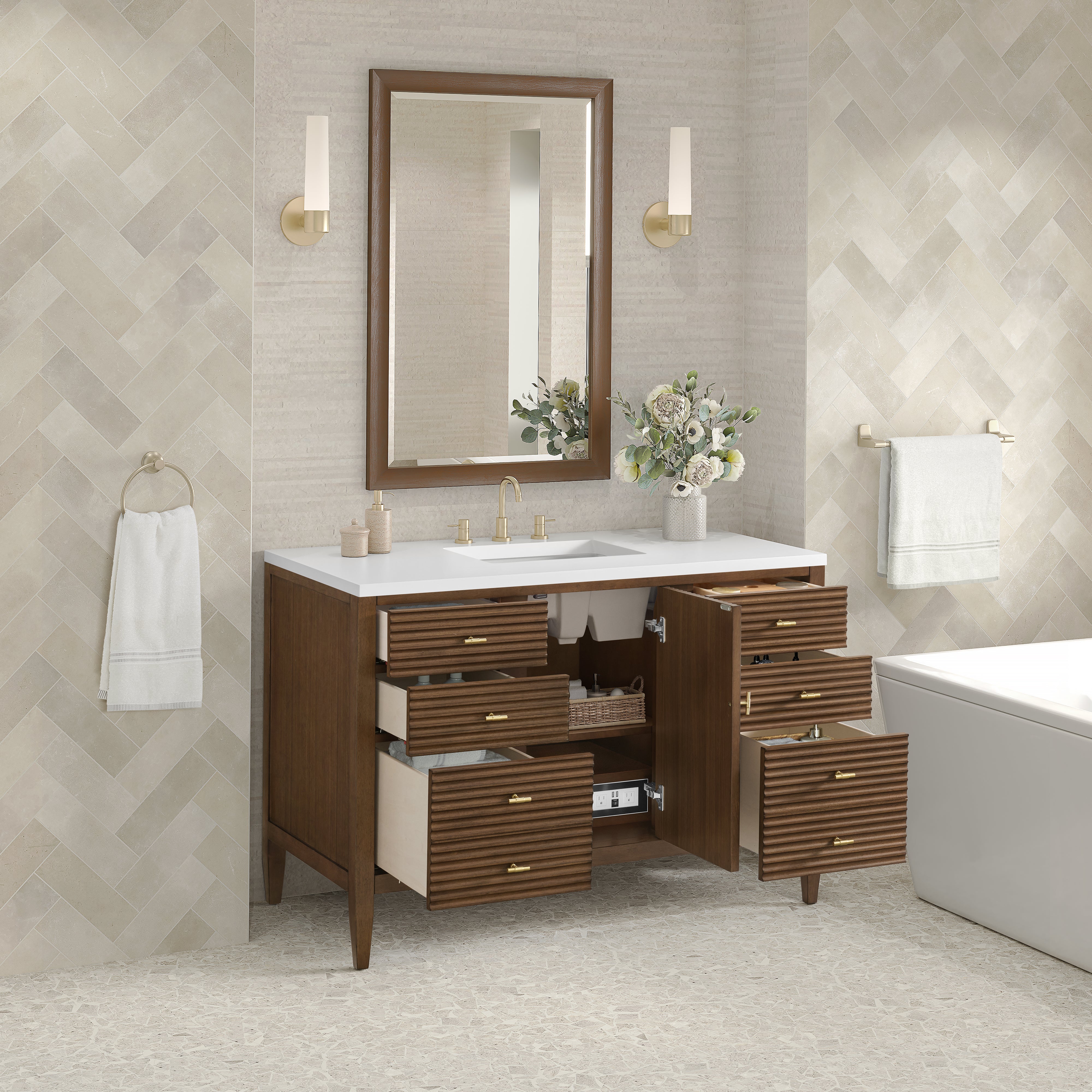 Myrrin 48" Single Vanity - 3cm Stone Top