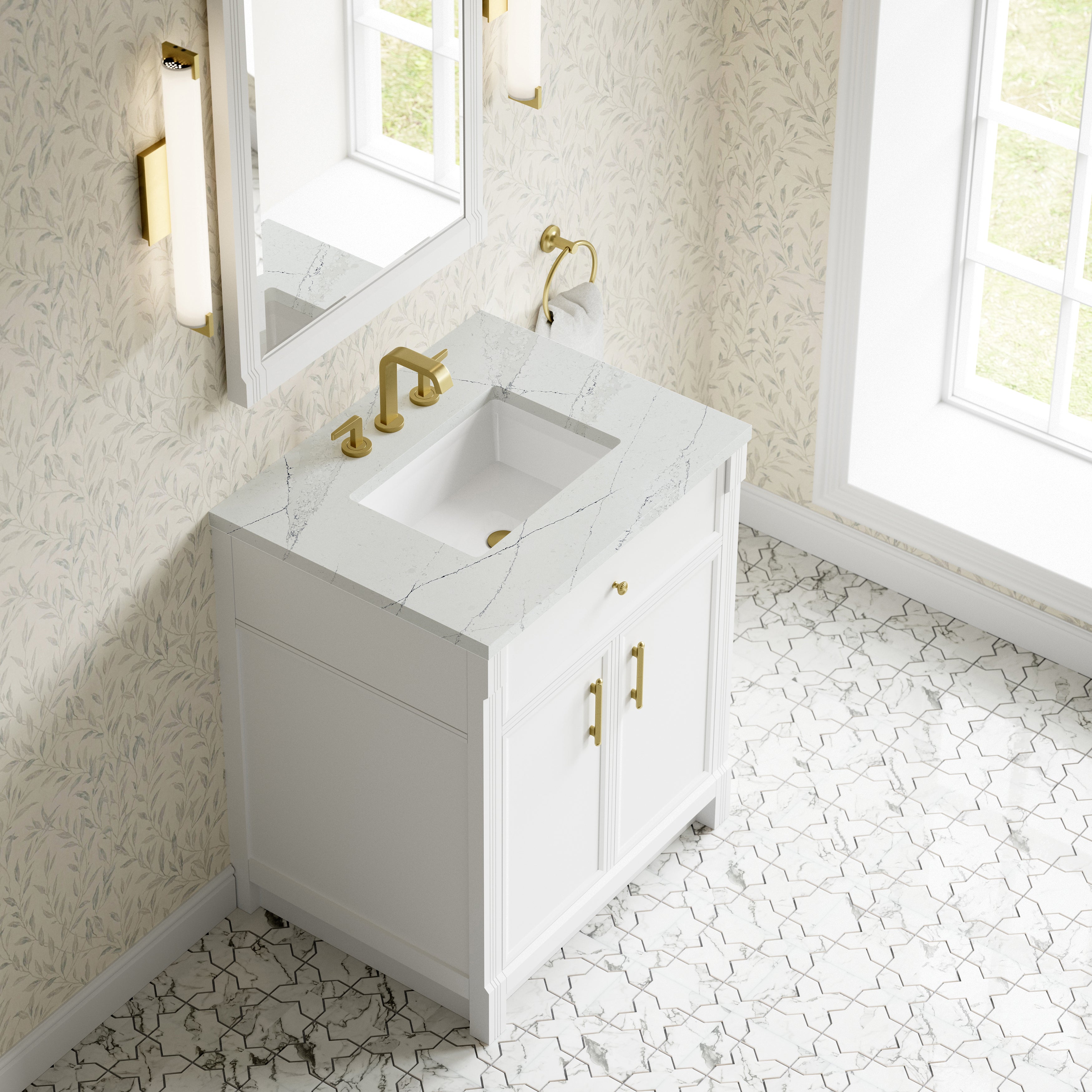 Bellshire 30" Single Vanity - 3cm Stone Top