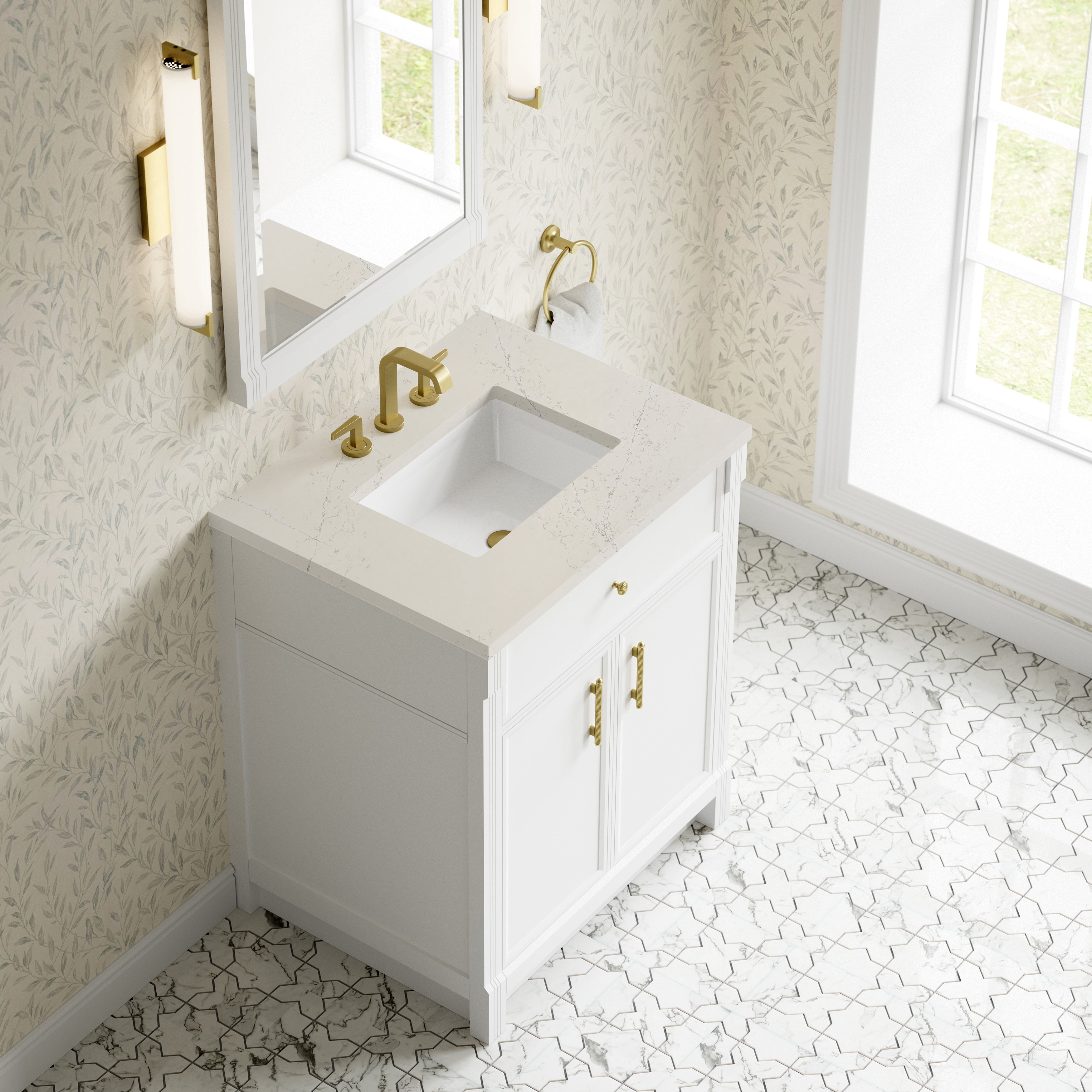 Bellshire 30" Single Vanity - 3cm Stone Top
