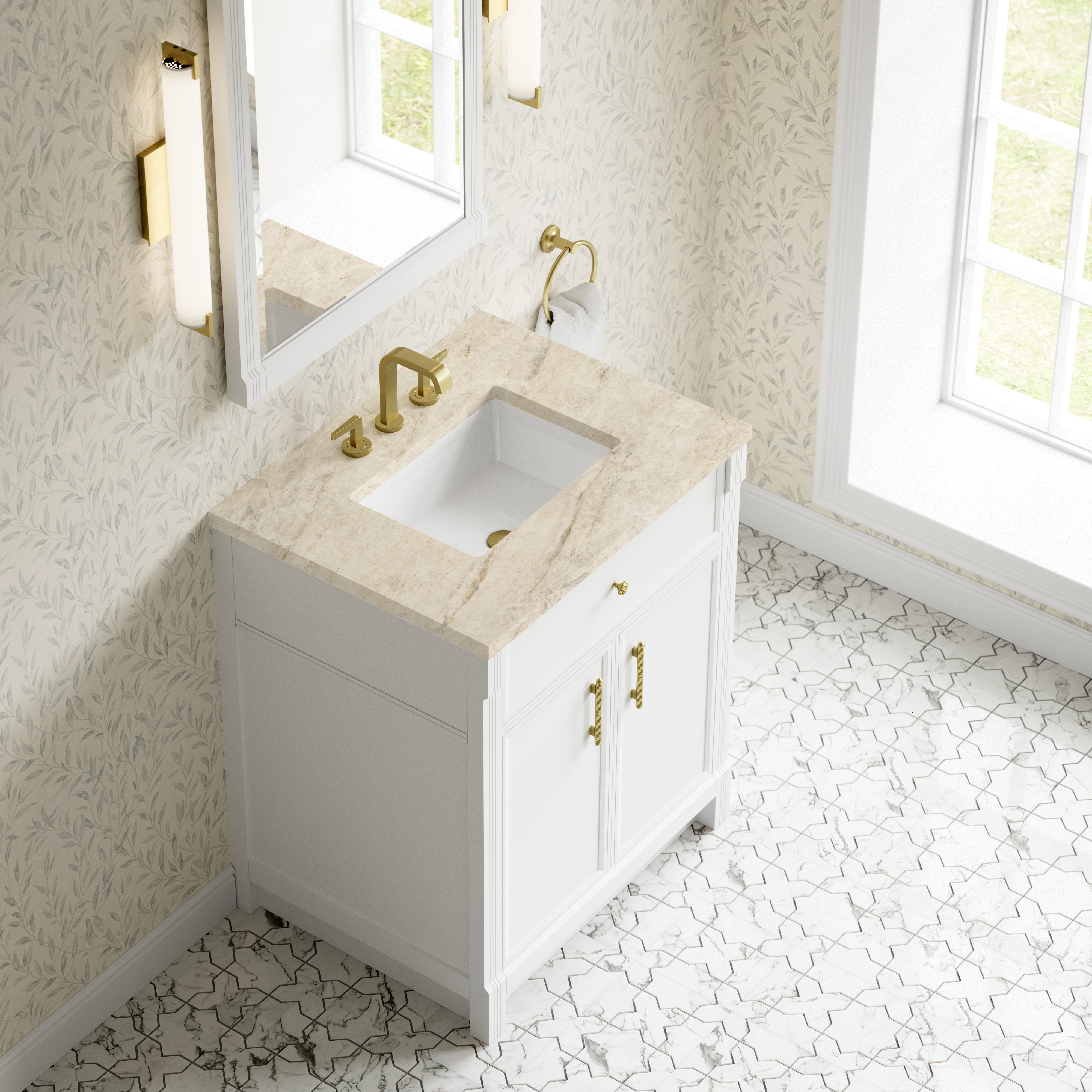 Bellshire 30" Single Vanity - 3cm Stone Top