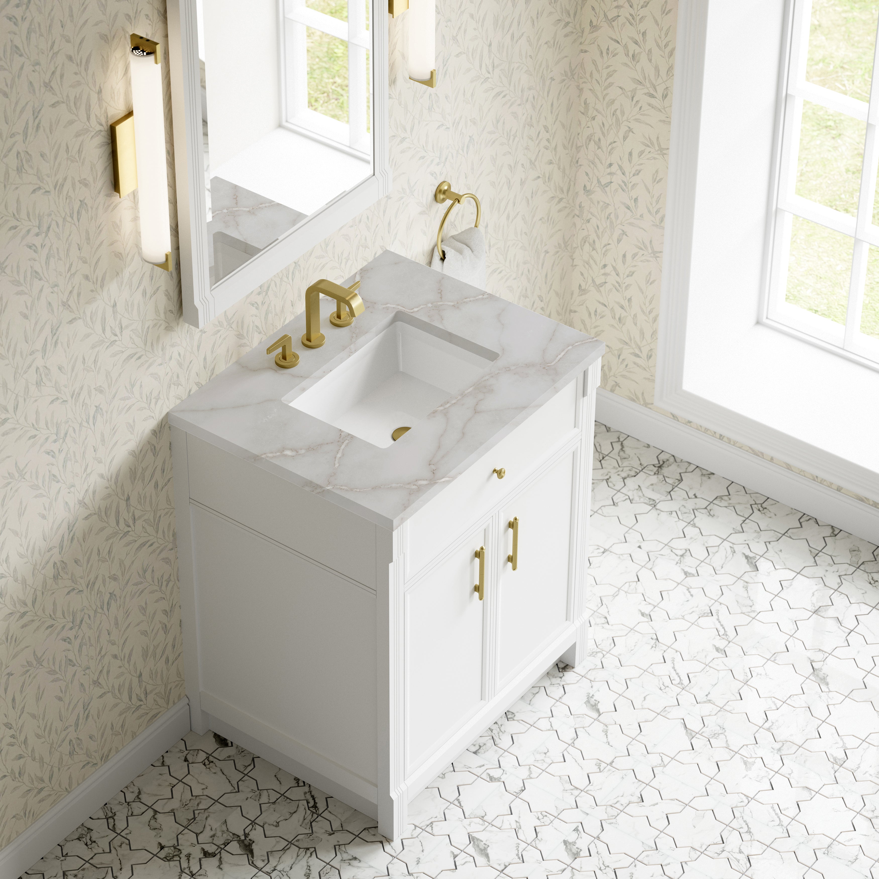 Bellshire 30" Single Vanity - 3cm Stone Top