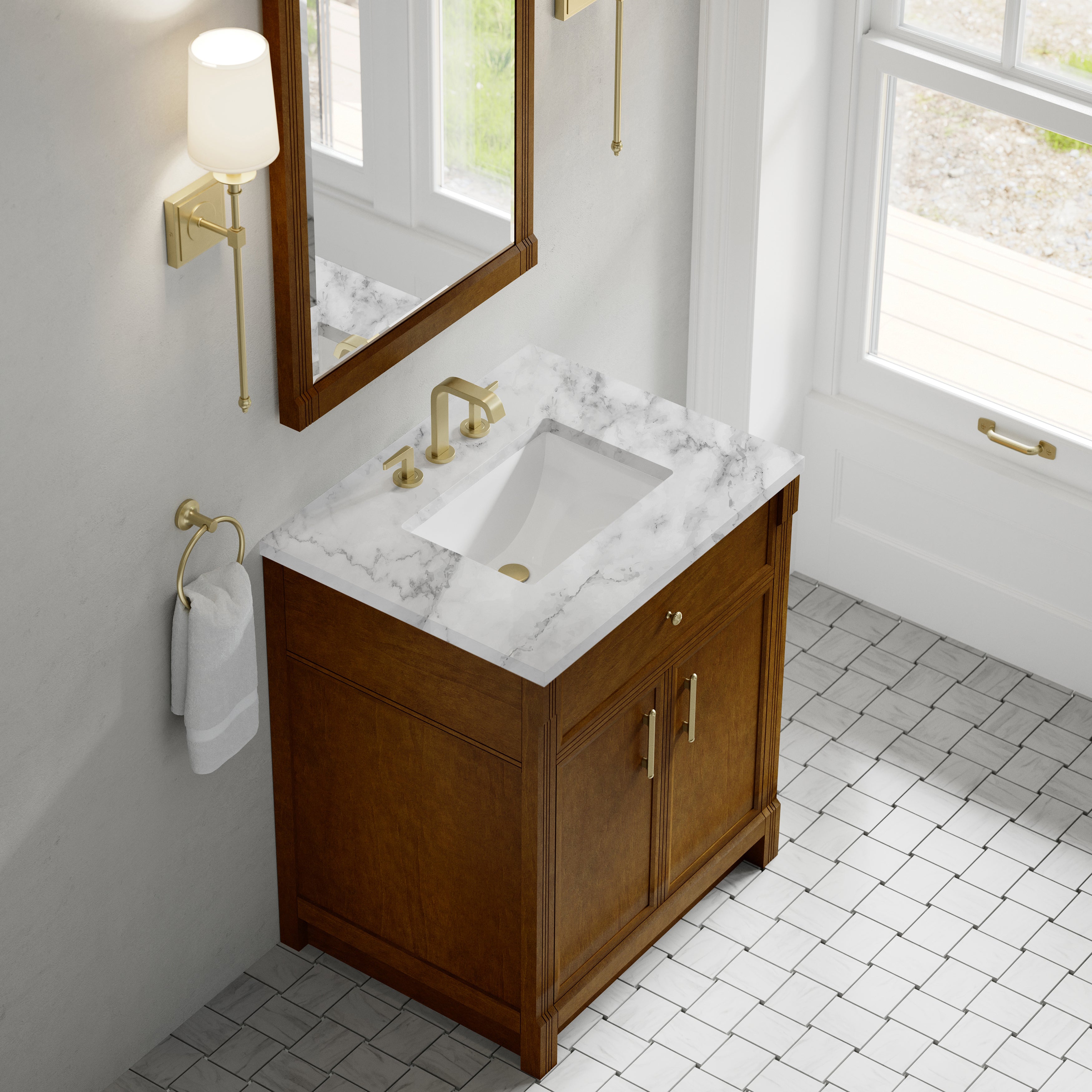 Bellshire 30" Single Vanity - 3cm Stone Top