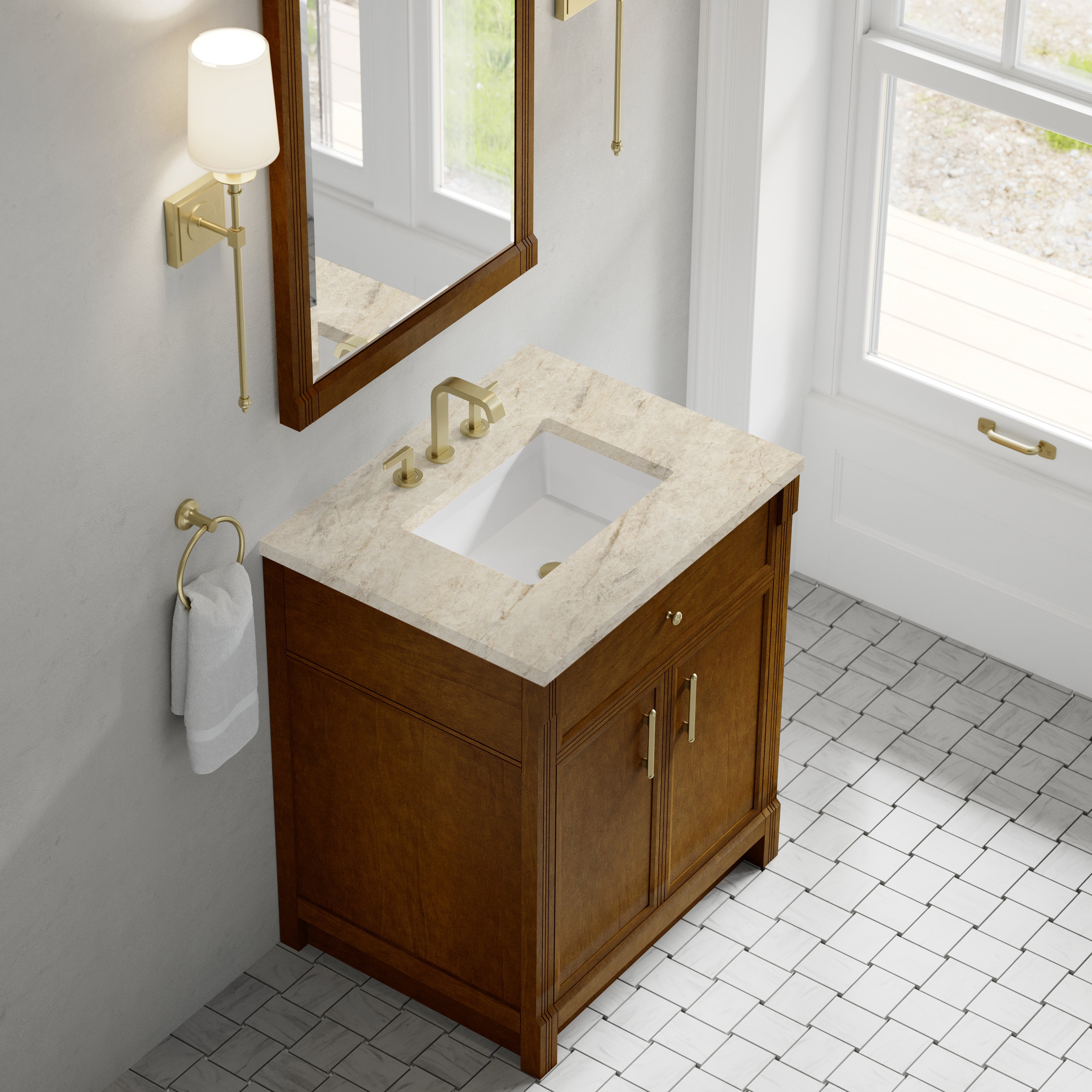 Bellshire 30" Single Vanity - 3cm Stone Top