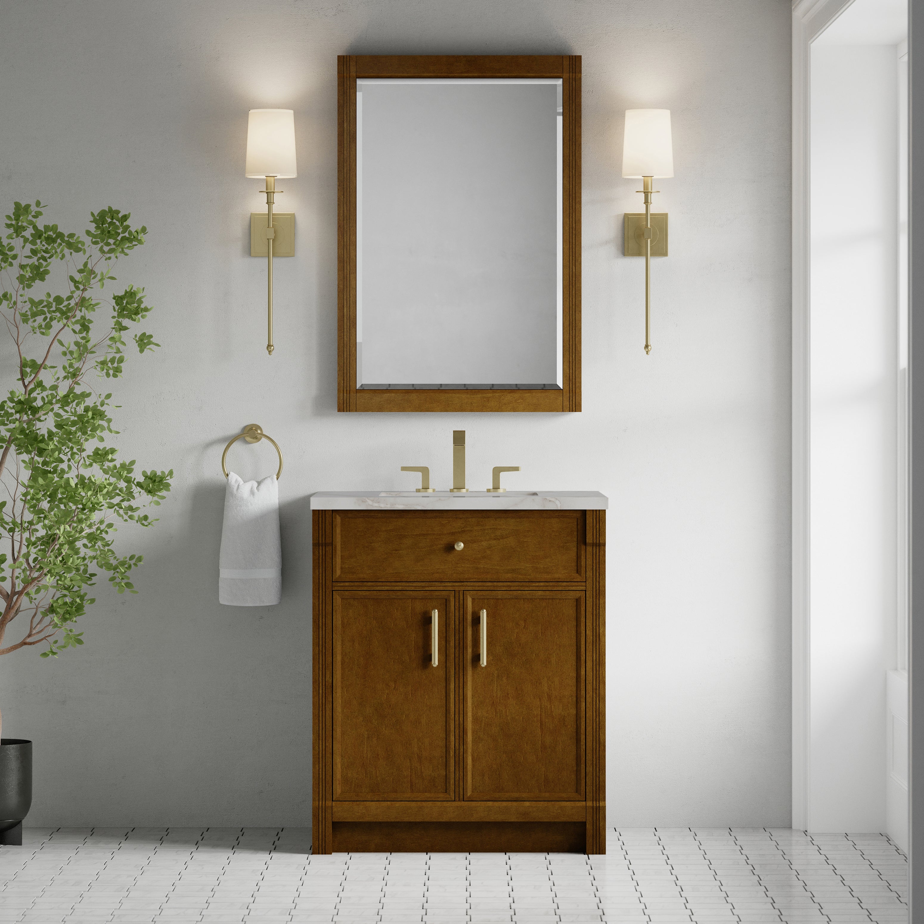 Bellshire 30" Single Vanity - 3cm Stone Top