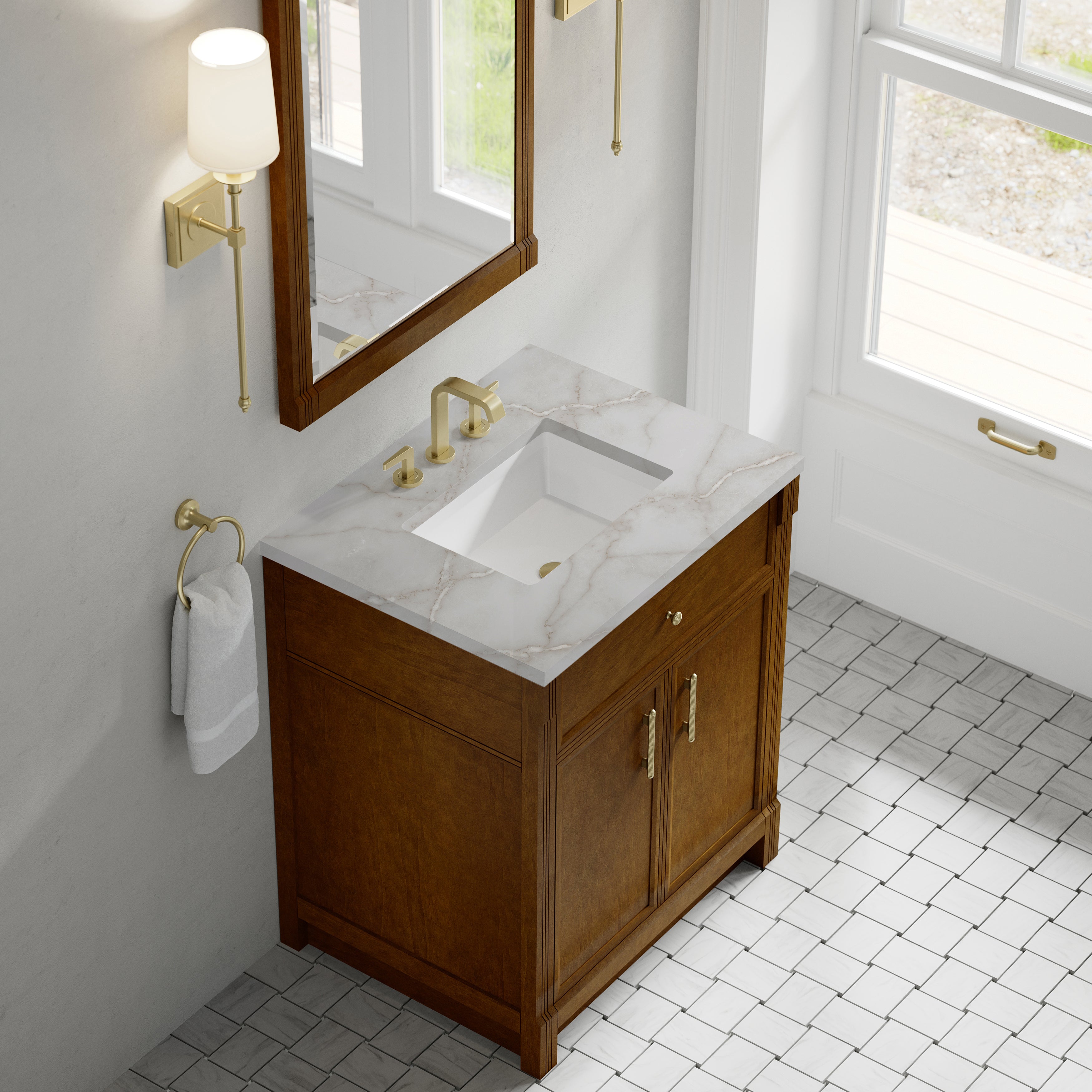 Bellshire 30" Single Vanity - 3cm Stone Top