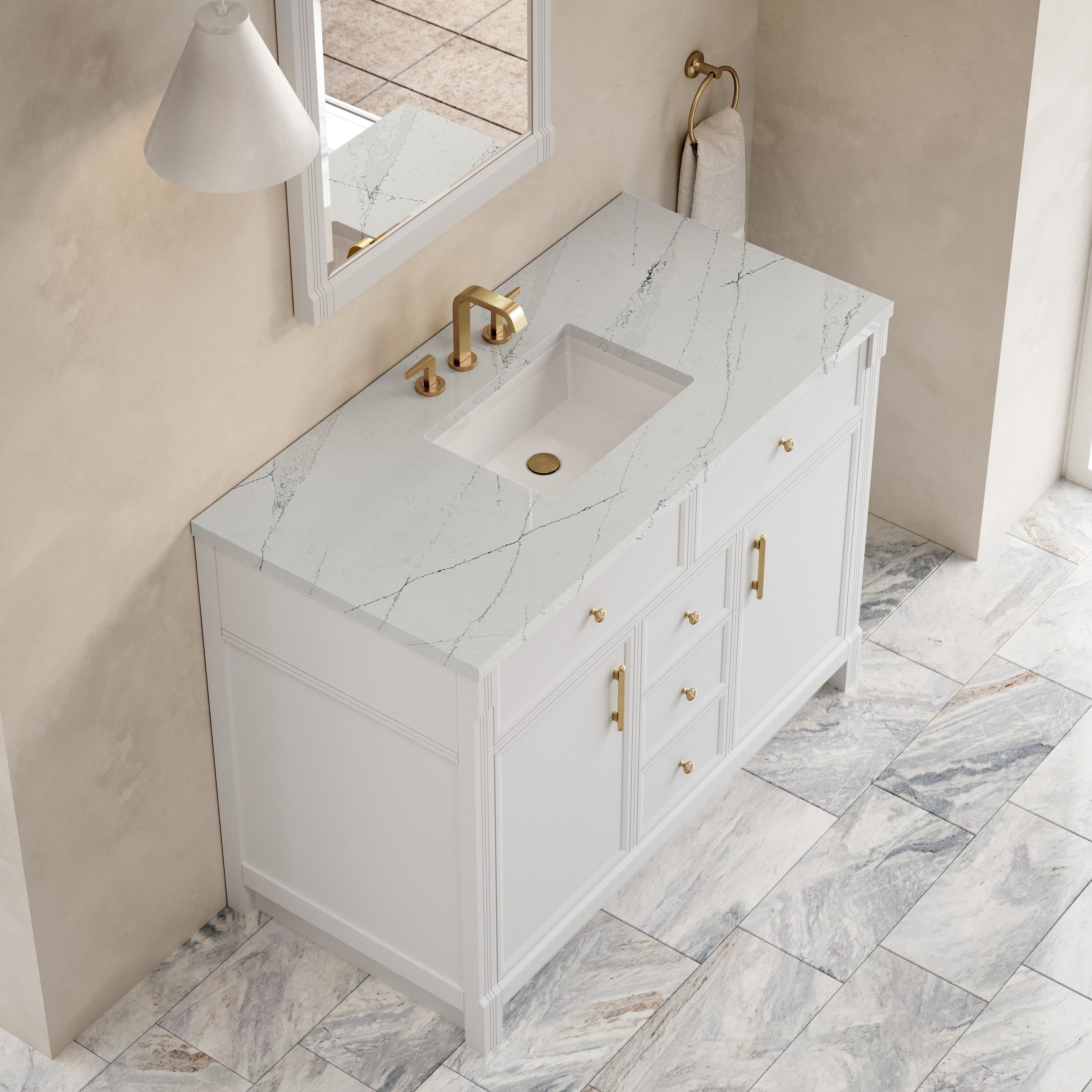 Bellshire 48" Single Vanity - 3cm Stone Top