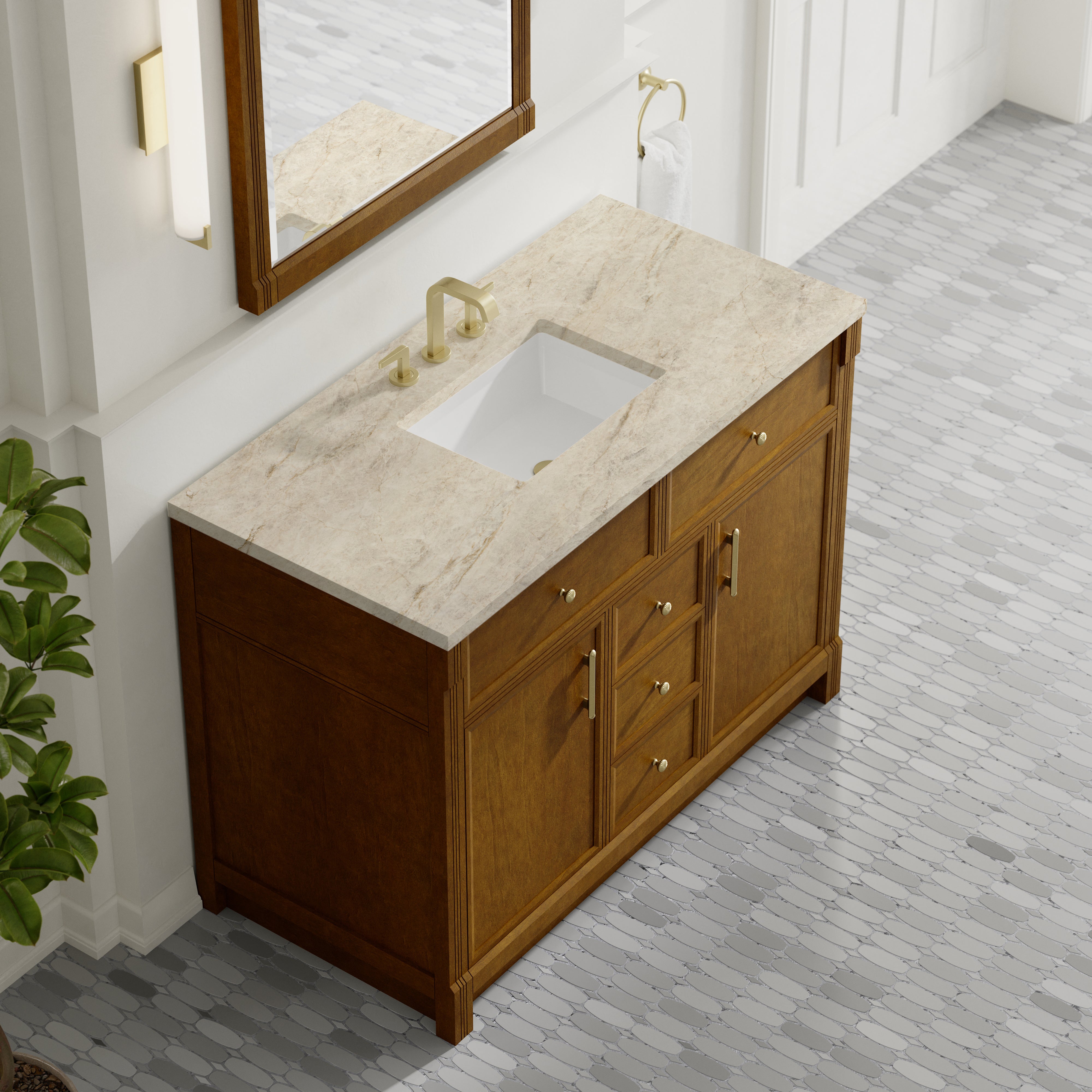 Bellshire 48" Single Vanity - 3cm Stone Top